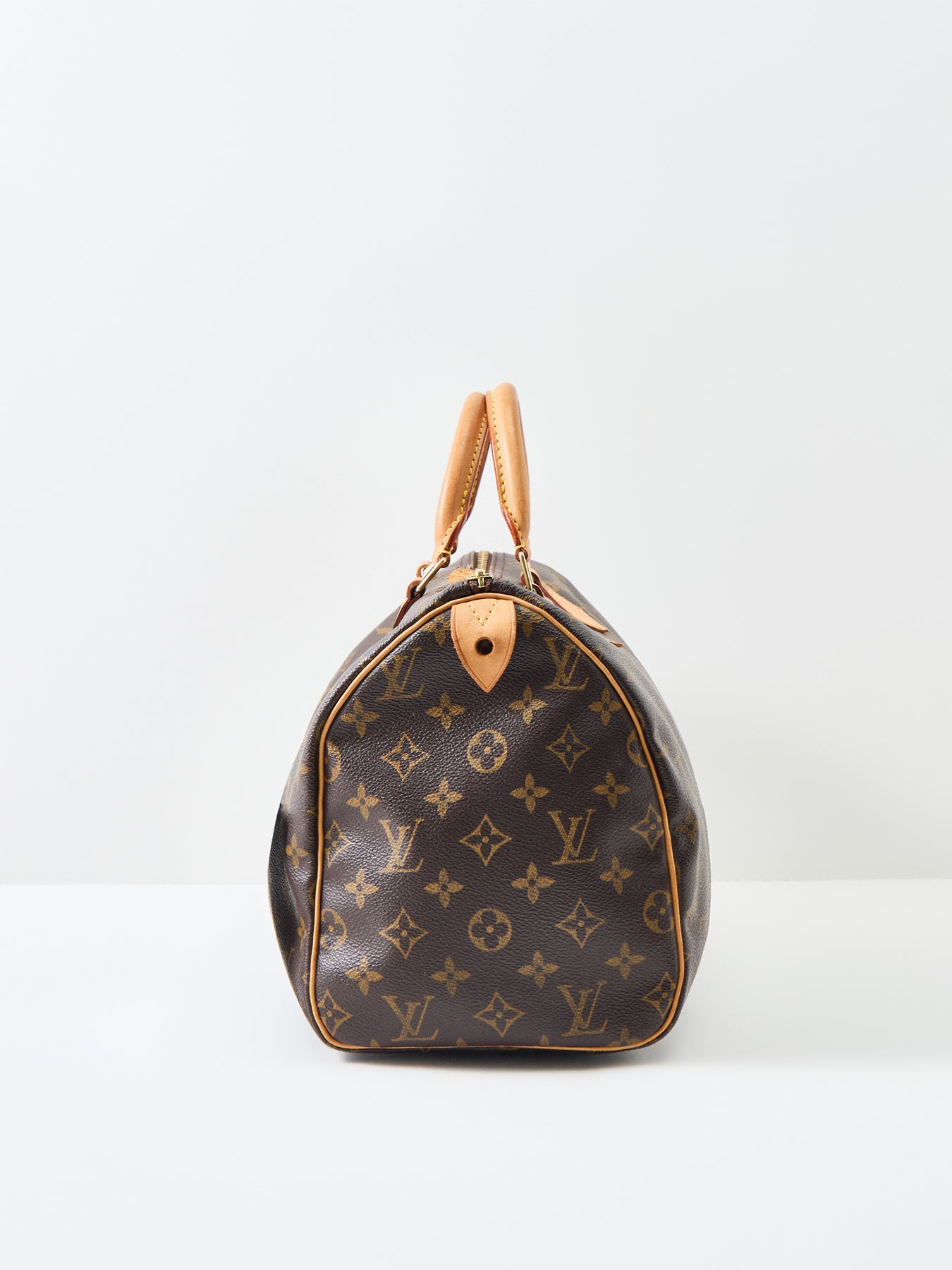 Vintage Monogram Speedy 30 Tote Bag Brown