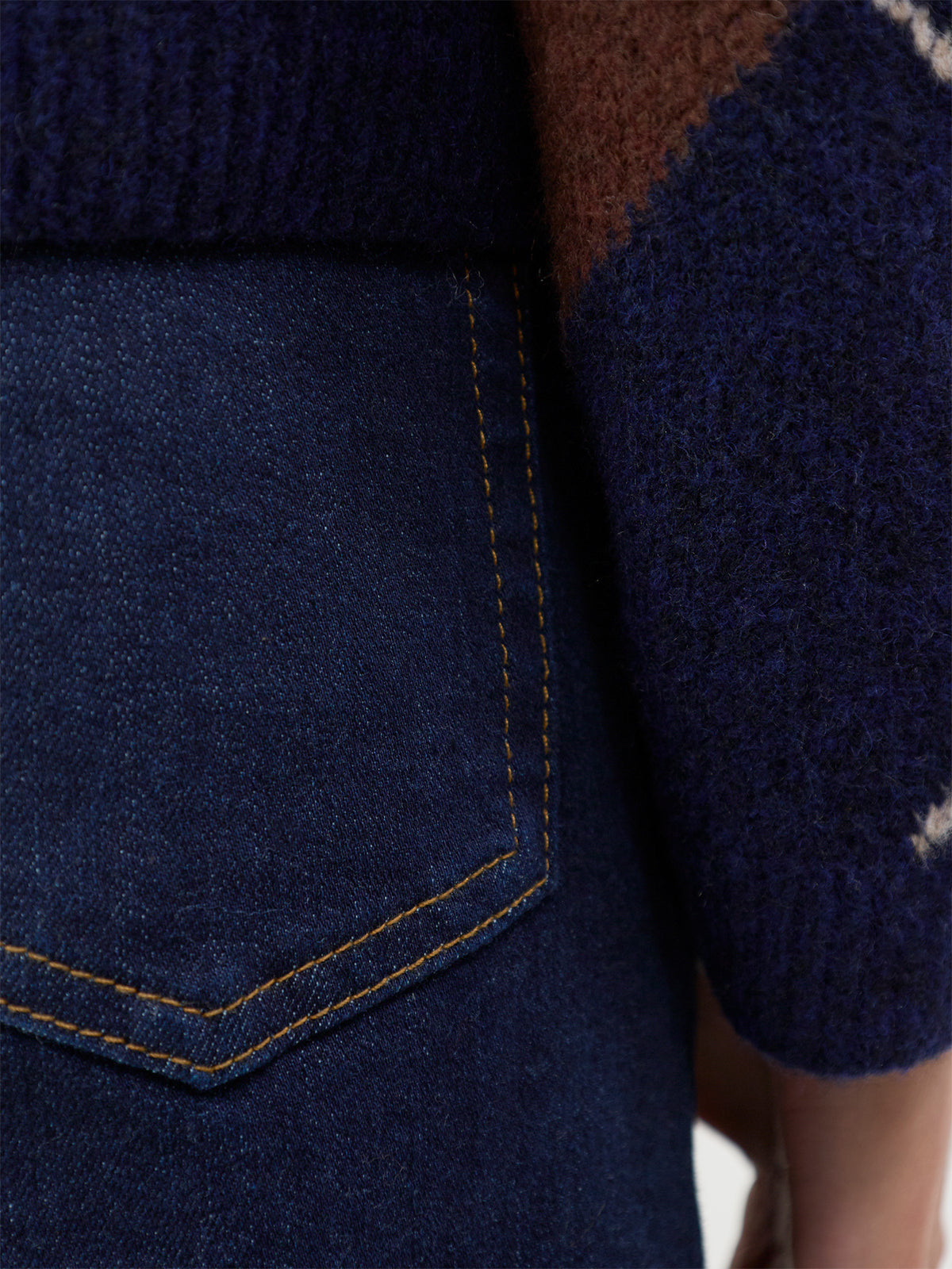Cotton Blend The Palace Wide Leg Jeans
