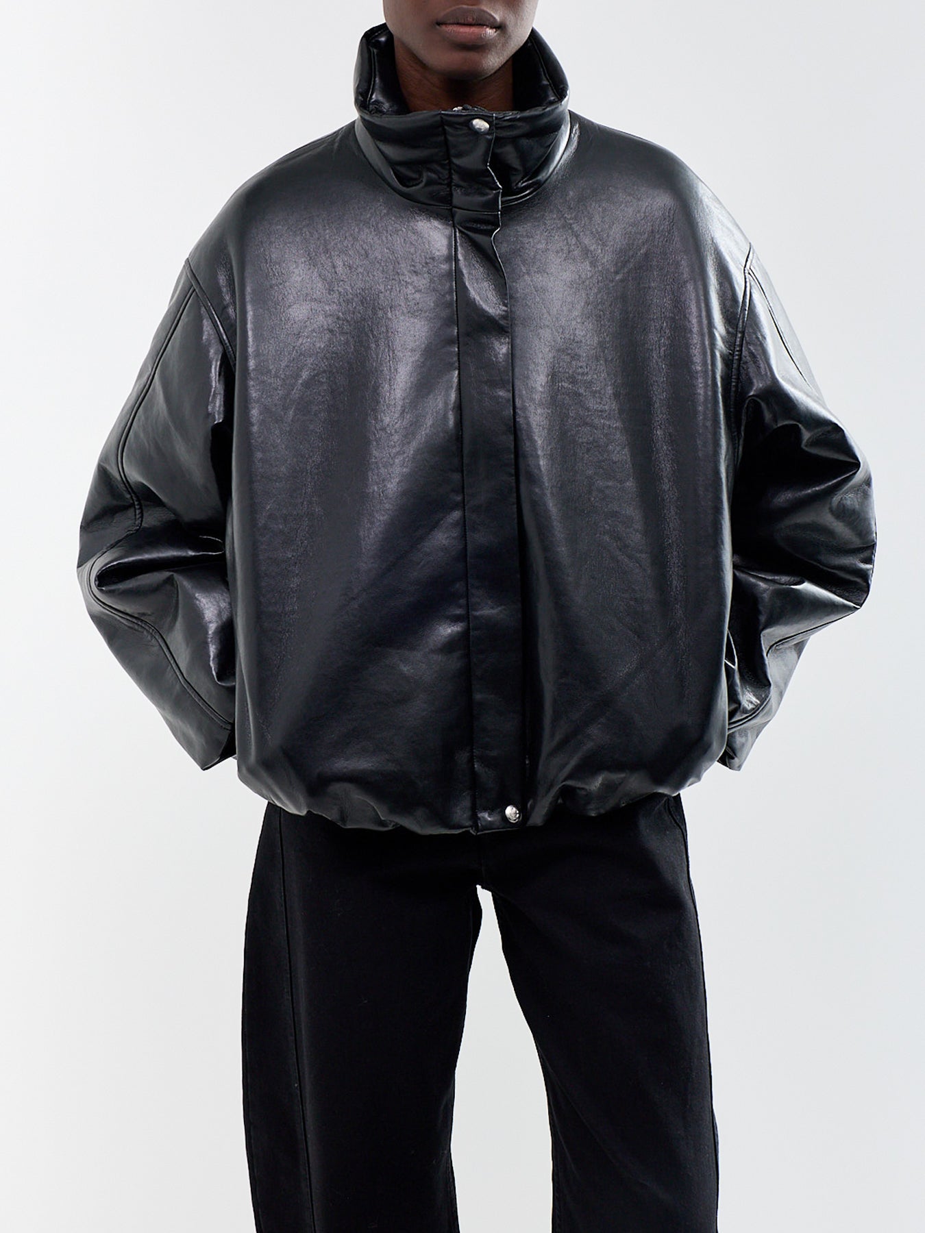 Cyrus Recycled Leather Jacket Black