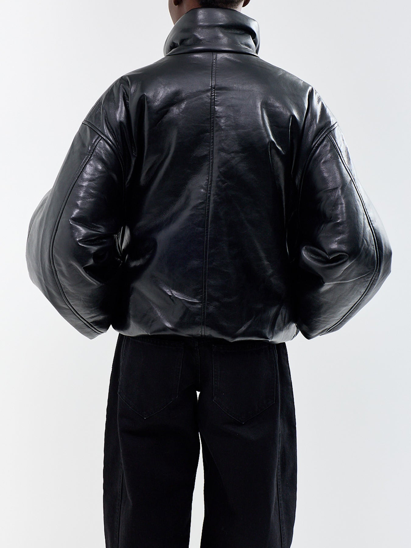 Cyrus Recycled Leather Jacket Black