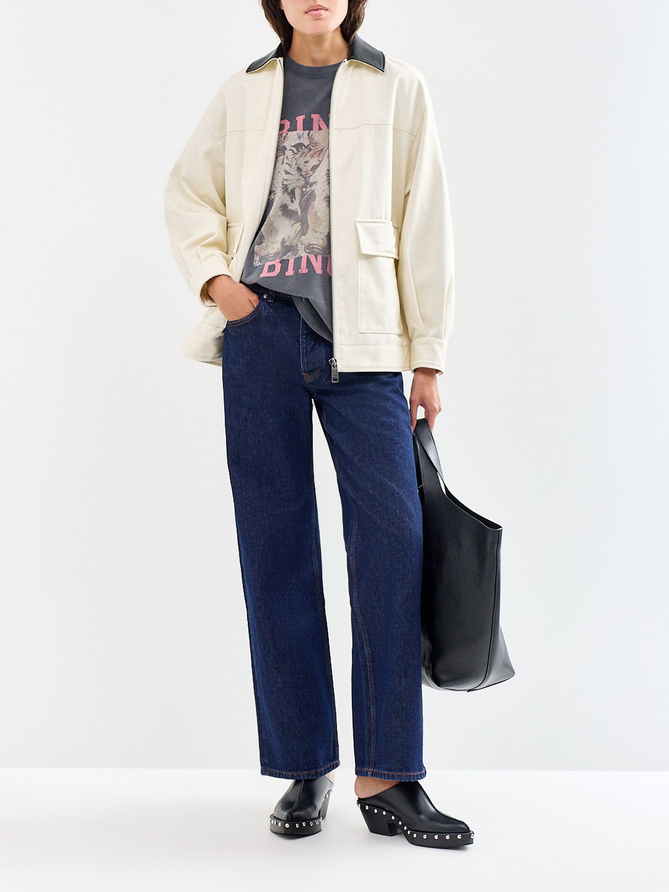 Hugh 32-Inch Cotton Straight-Leg Jeans