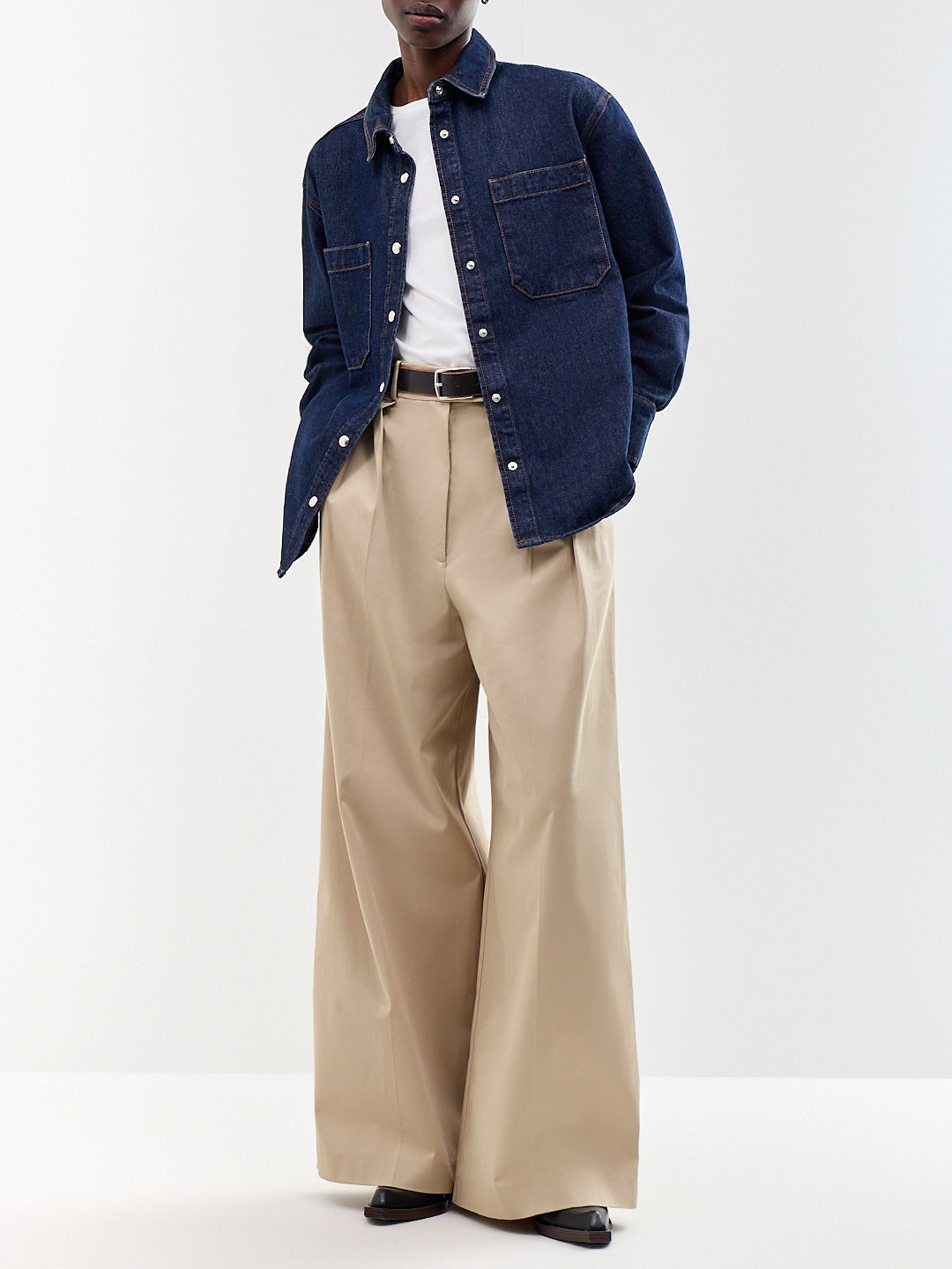 Samy Cotton Shirt Unwashed Blue