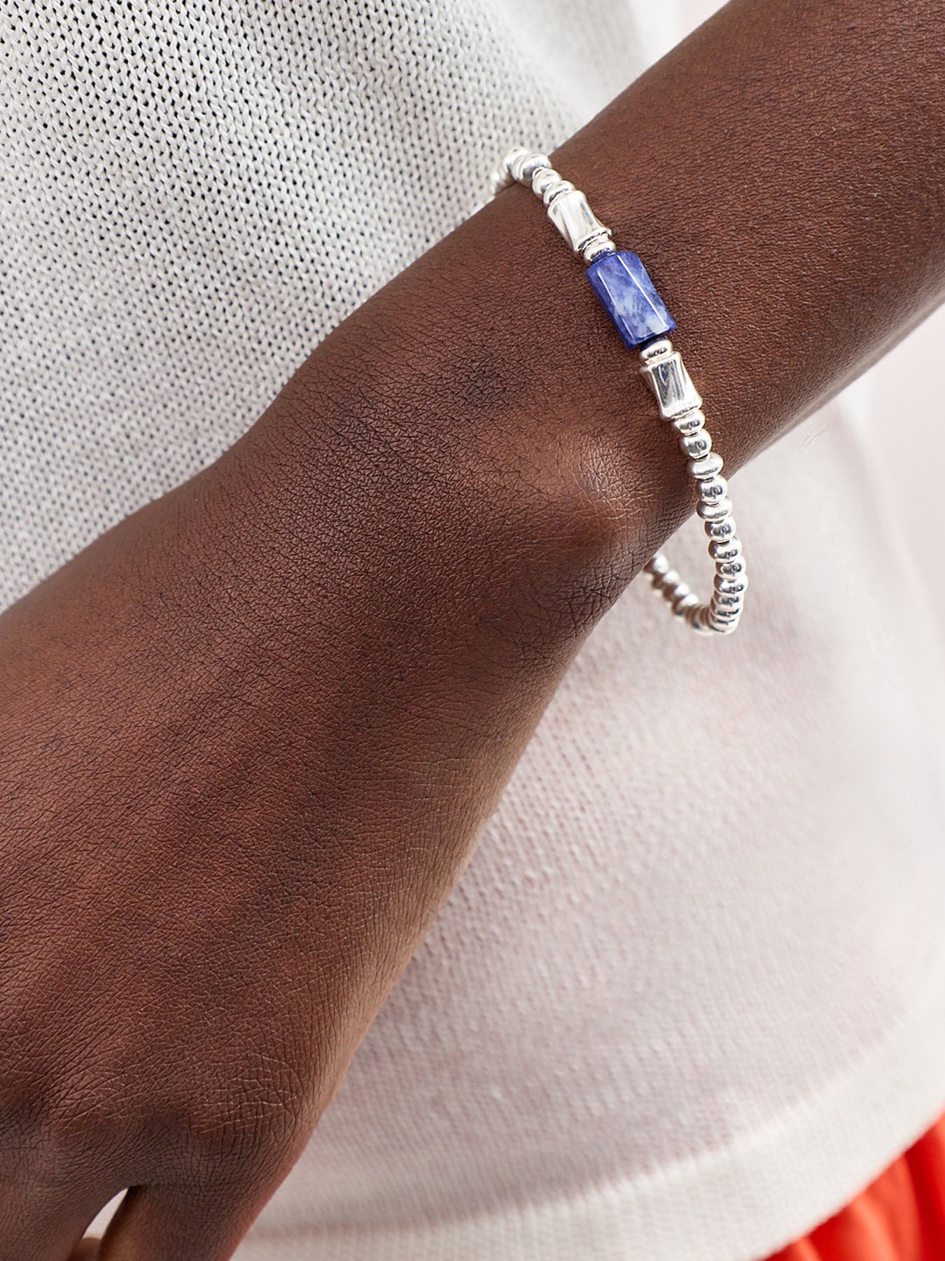 Guidance Spirit Stone Bracelet Silver