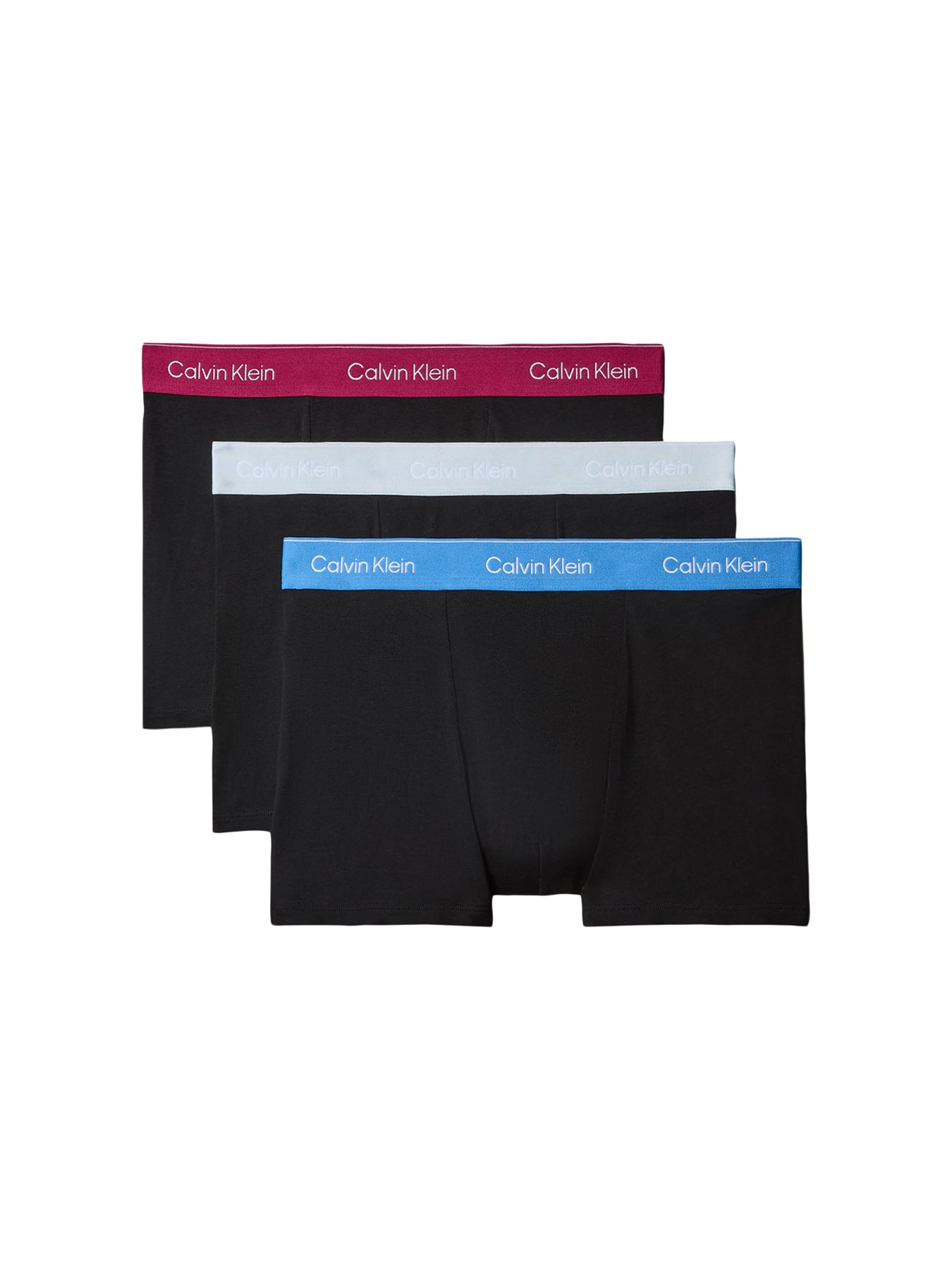 Icon Cotton Stretch Relaxed Fit Trunks 3 Pack Black