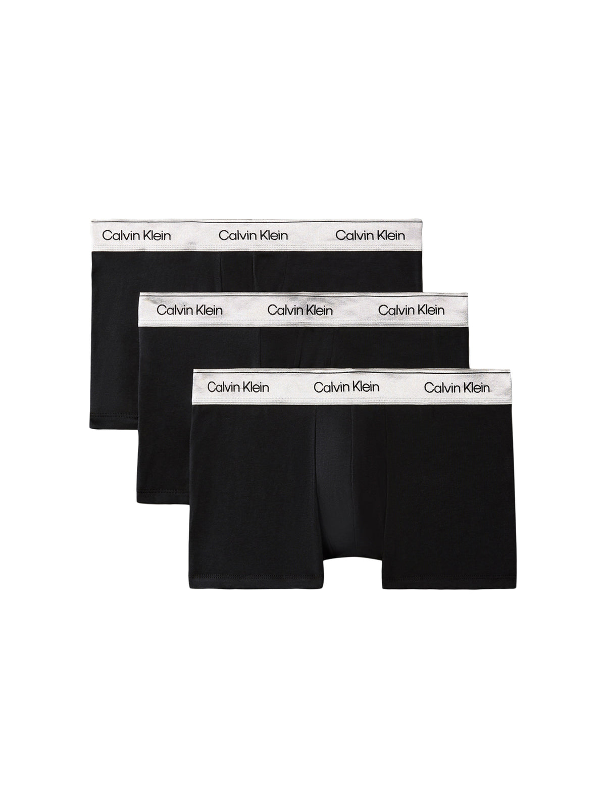 Cotton Stretch Icon 3-Pack Trunks - Black