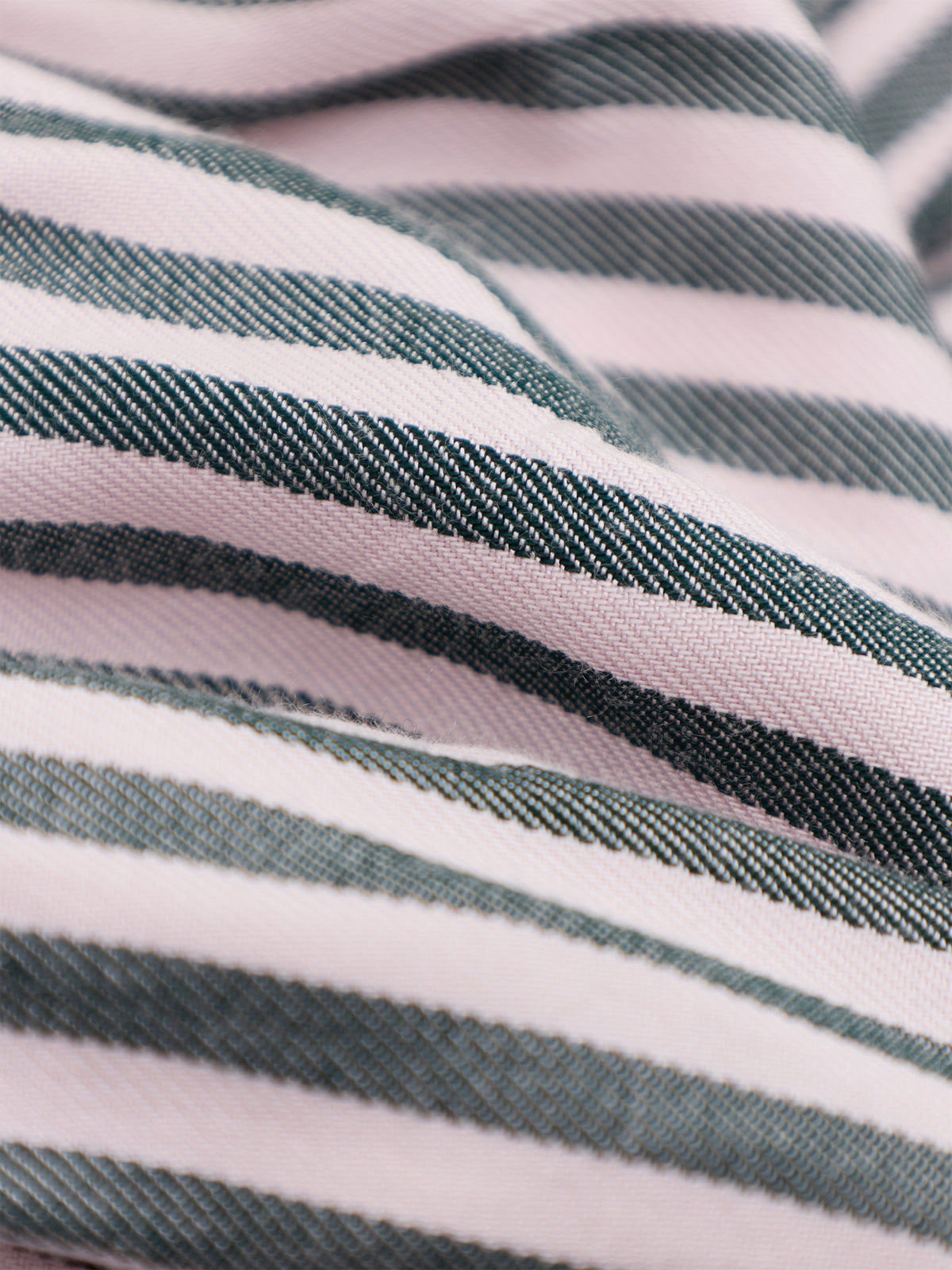 TENCEL Modal Long-Sleeved Pyjama Top - Pink & Green Stripe