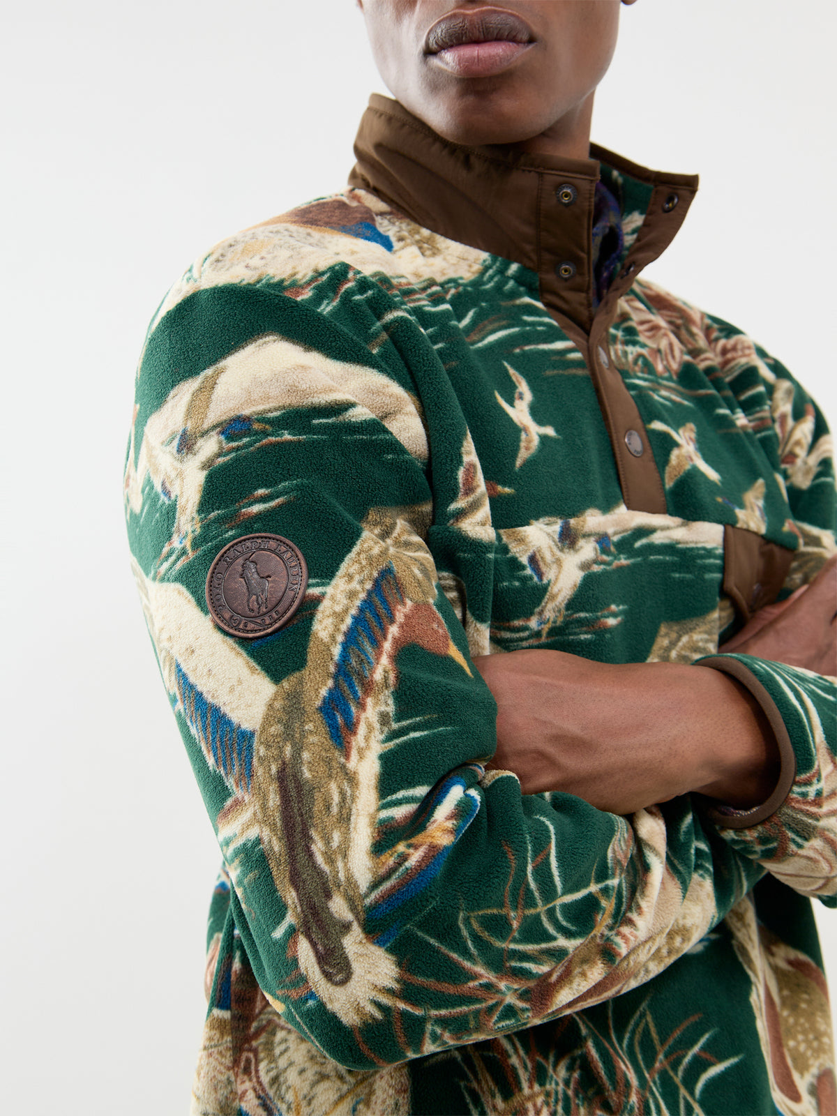 Duck Print Quarter-Zip Fleece - Multi