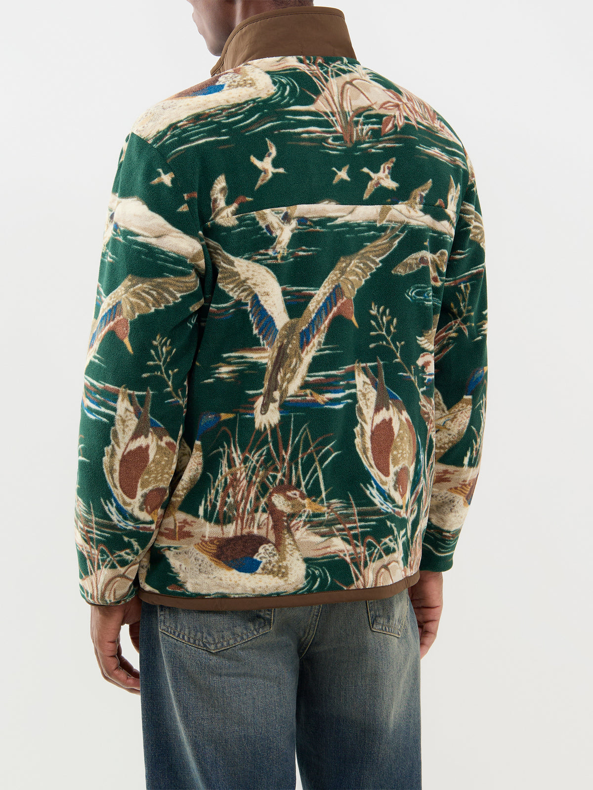 Duck Print Quarter-Zip Fleece - Multi