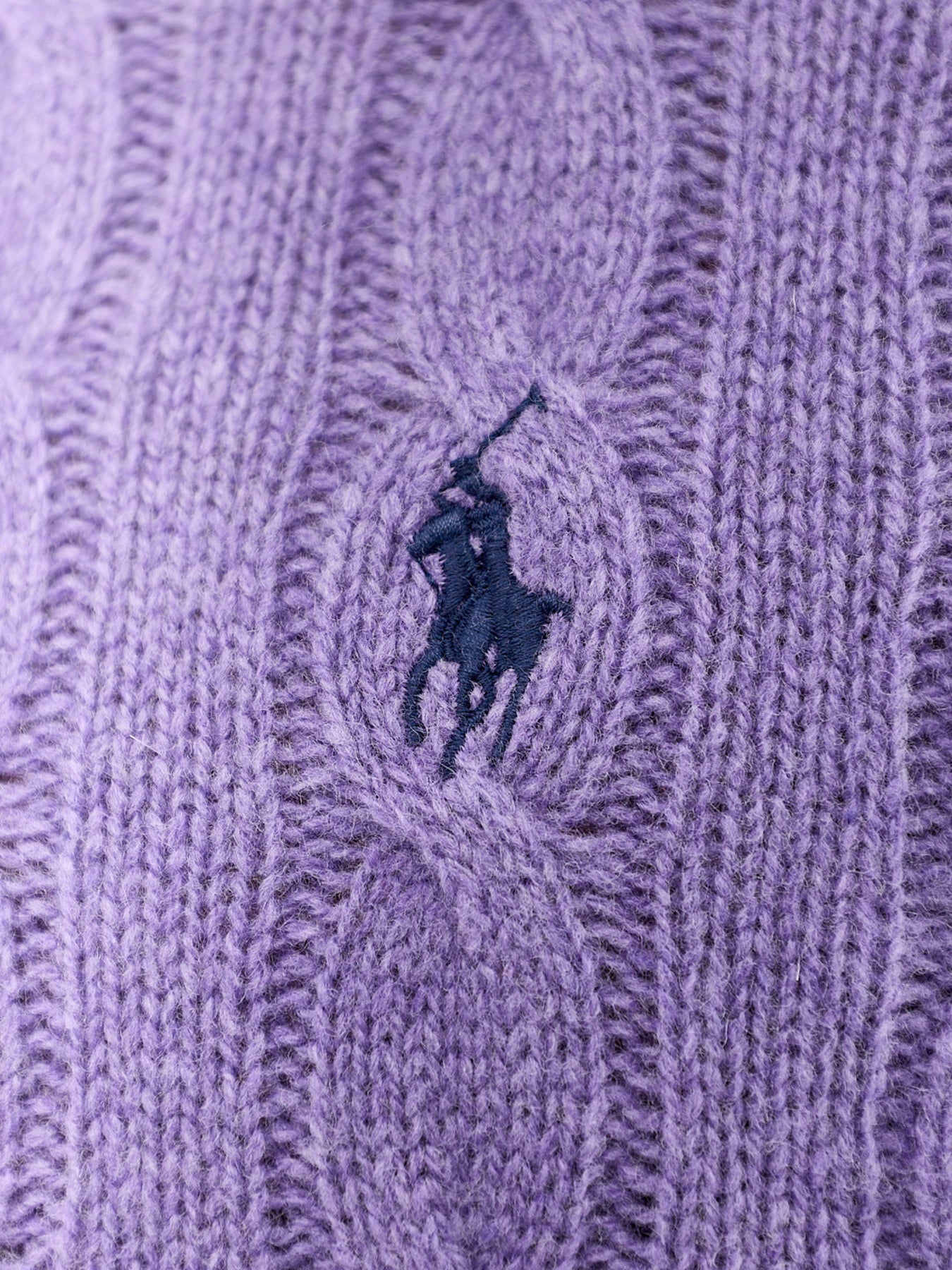 Men's Wool & Cashmere Cable Knit Crew Neck Jumper