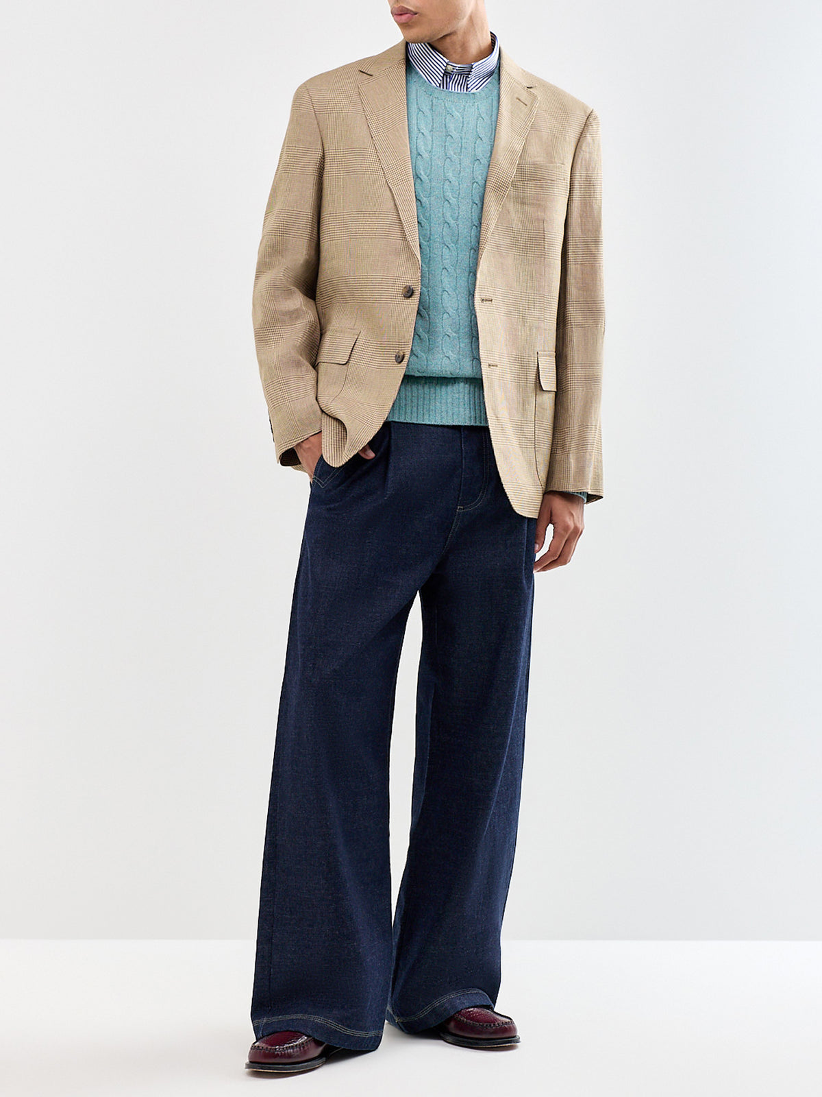 Wool & Cashmere Blend Cable Knit Jumper