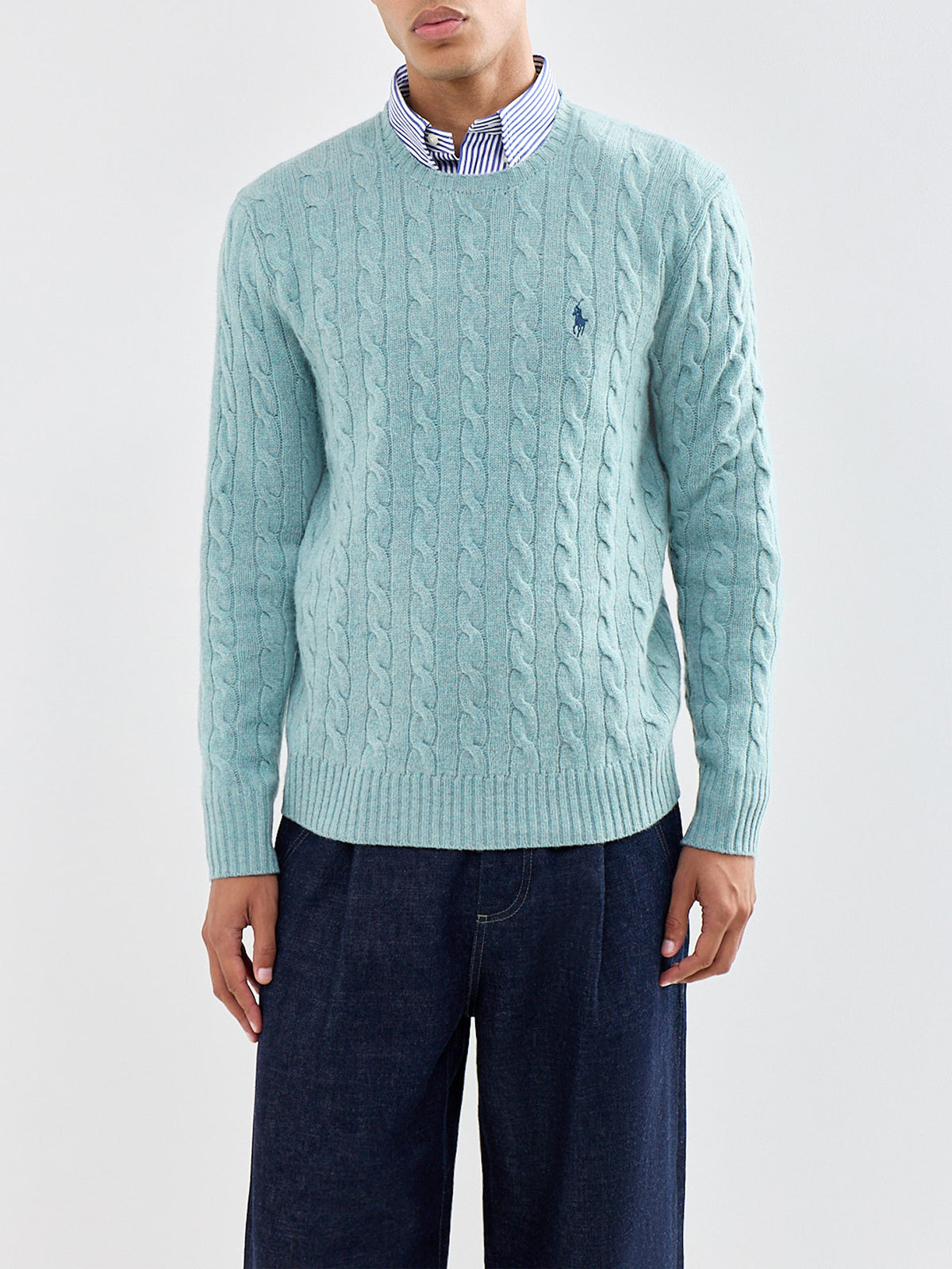 Wool & Cashmere Blend Cable Knit Jumper