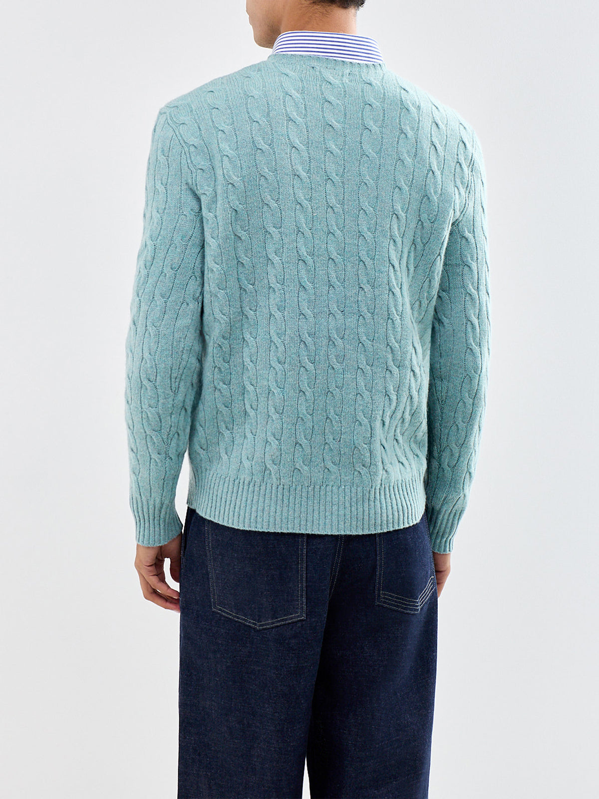 Wool & Cashmere Blend Cable Knit Jumper