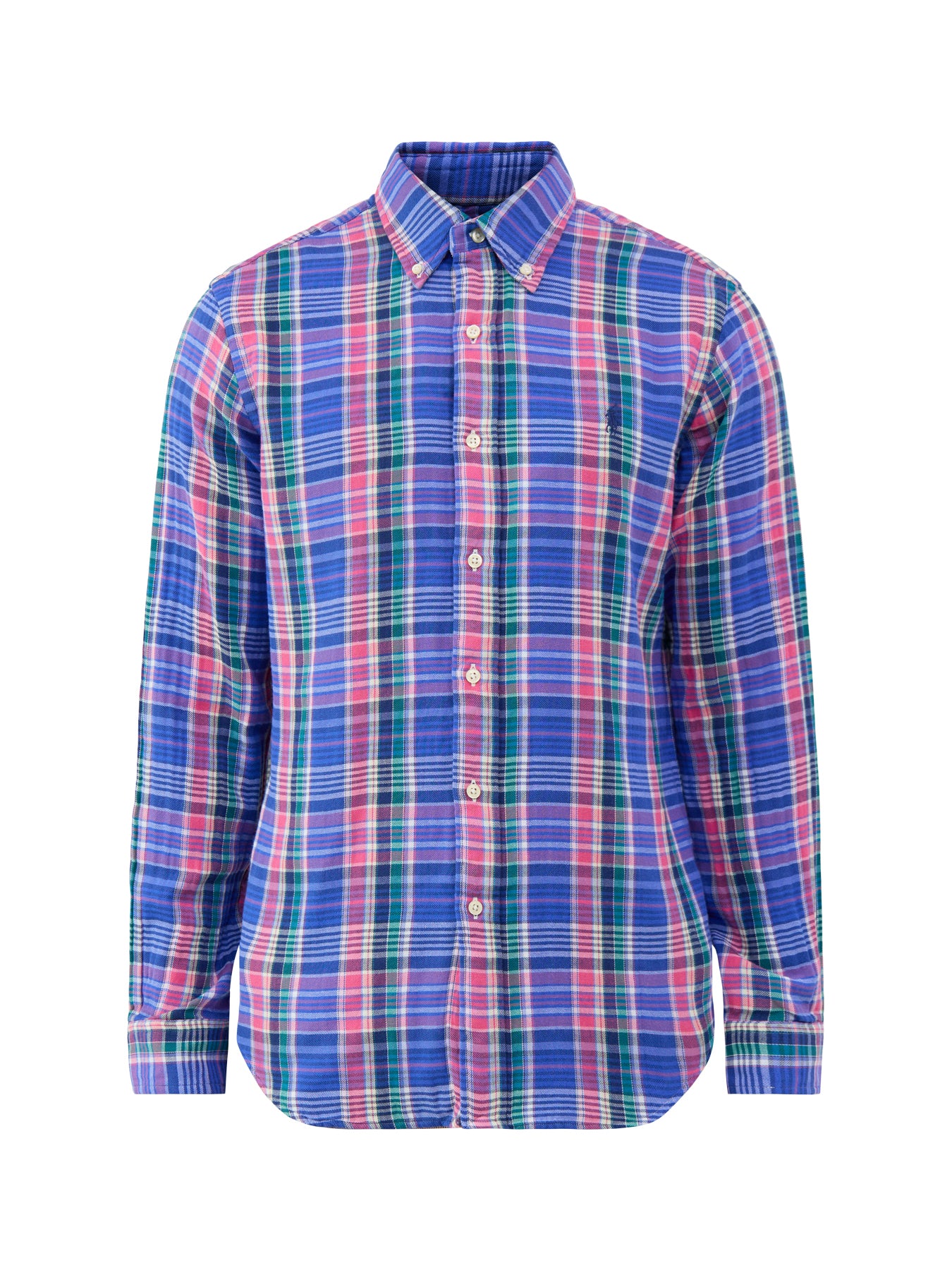 Cotton Custom Fit Double-Faced Check Shirt