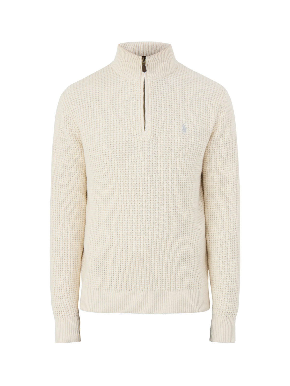 Textured Quarter-Zip Knitted Jumper