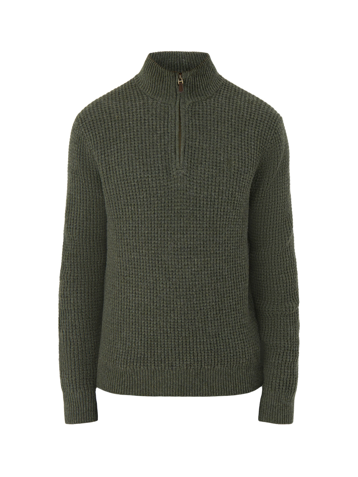 Textured Quarter-Zip Knitted Jumper