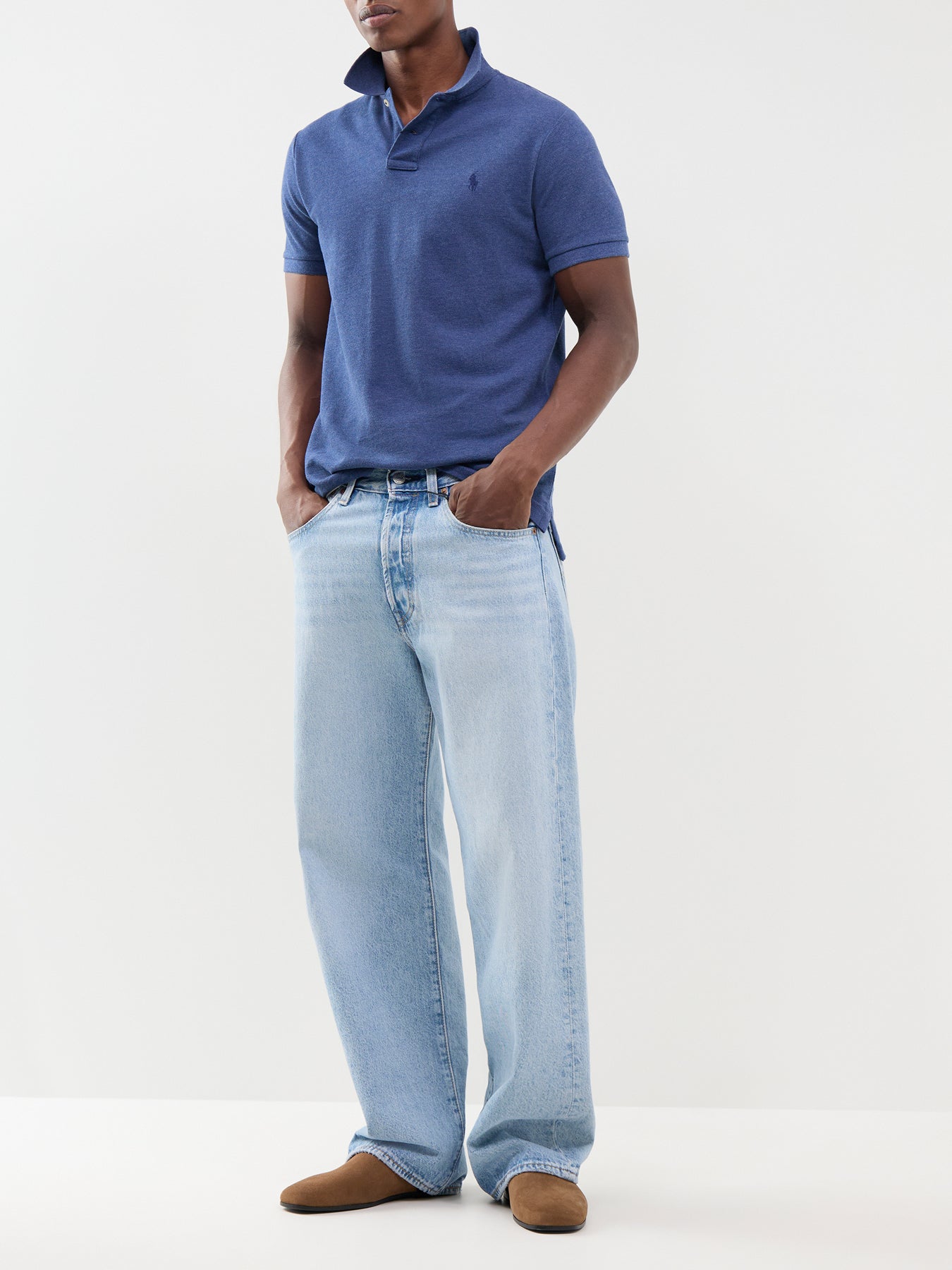 Polo Ralph Lauren Custom Fit Polo Shirt Blue