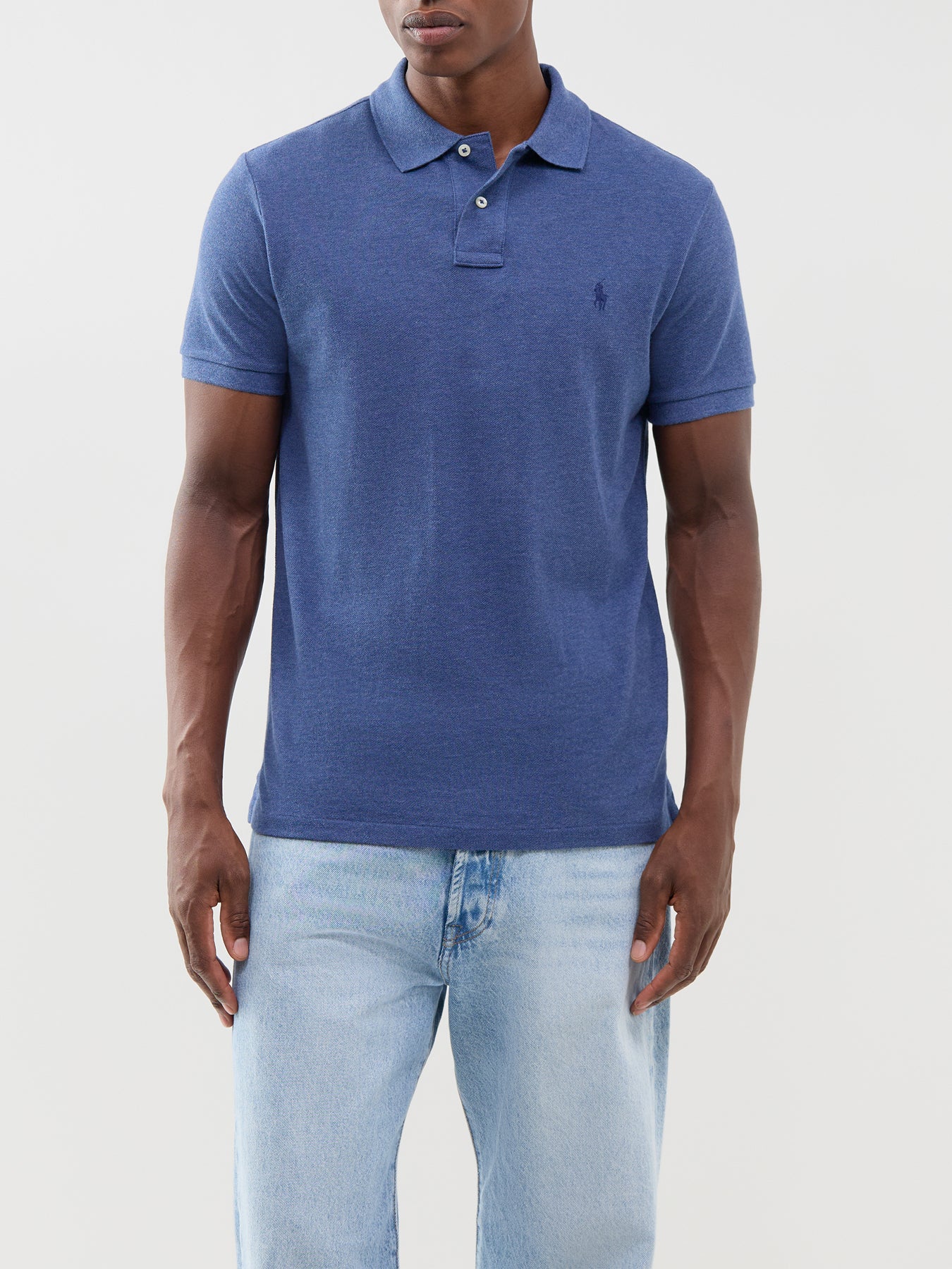 Polo Ralph Lauren Custom Fit Polo Shirt Blue