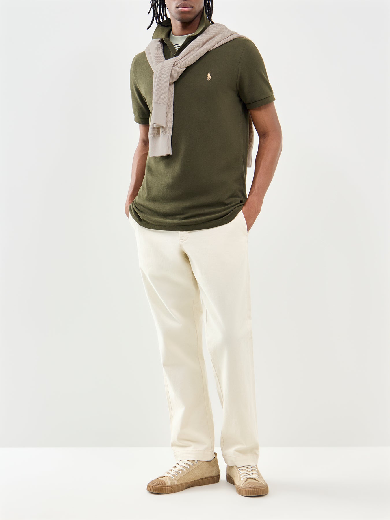 Custom Fit Polo Shirt Olive