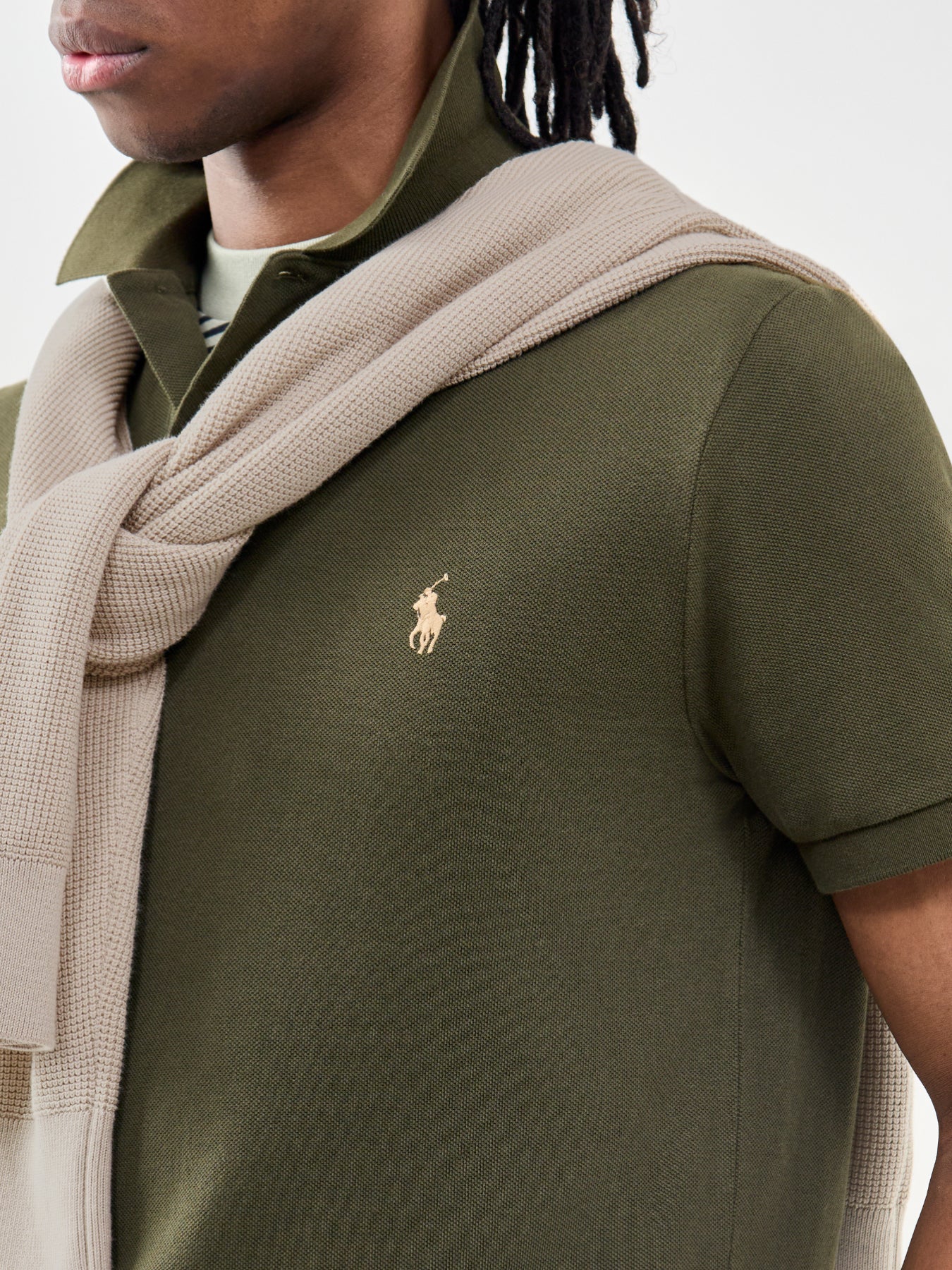 Custom Fit Polo Shirt Olive