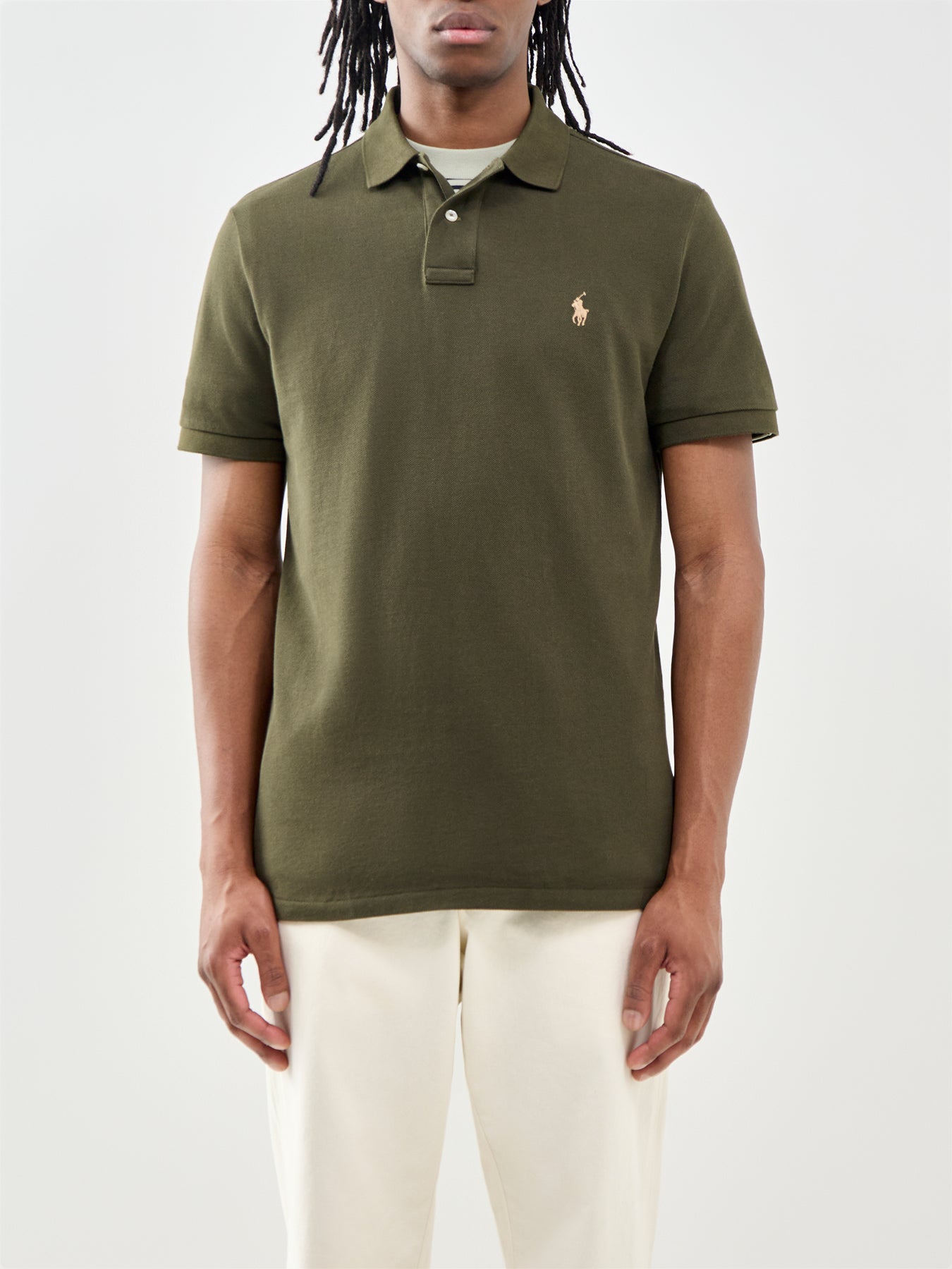 Custom Fit Polo Shirt Olive