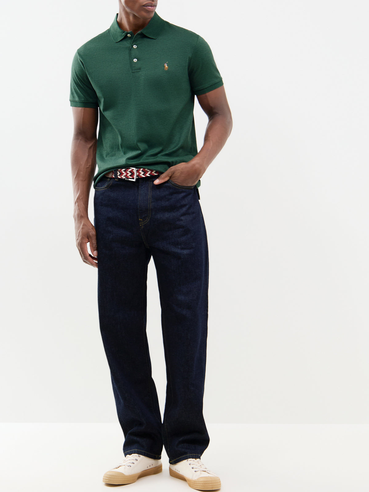 Pima Cotton Soft Touch Polo Shirt - Scotch Pine Heather