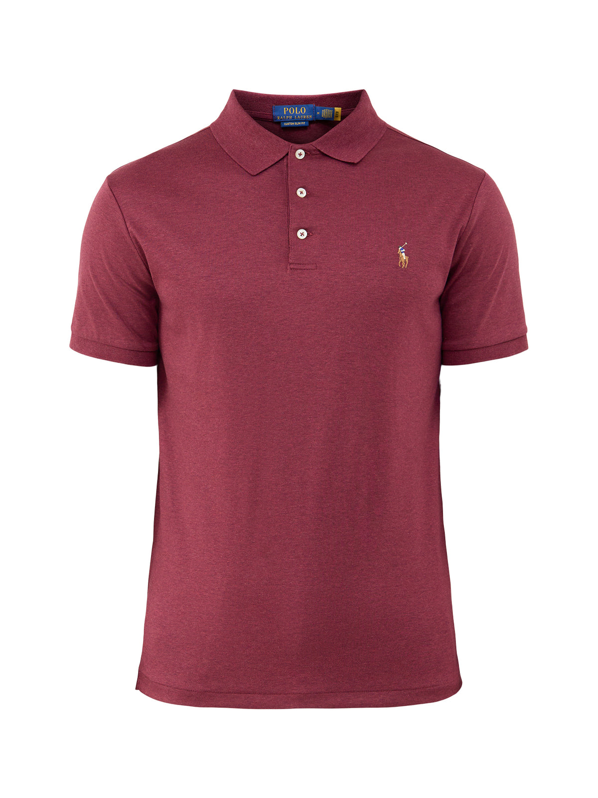 Pima Cotton Soft Touch Polo Shirt - Spring Wine Heather