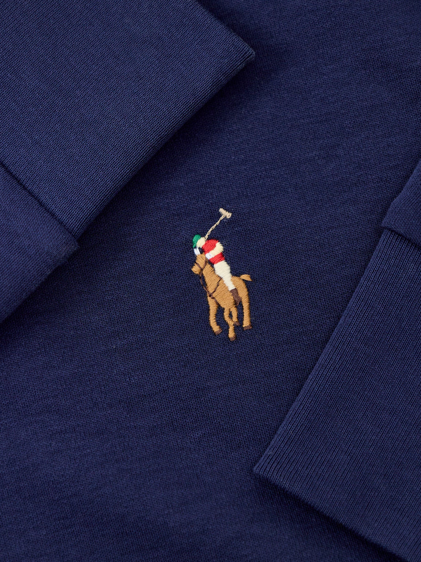 Pima Soft Touch Long Sleeve Polo Shirt Navy
