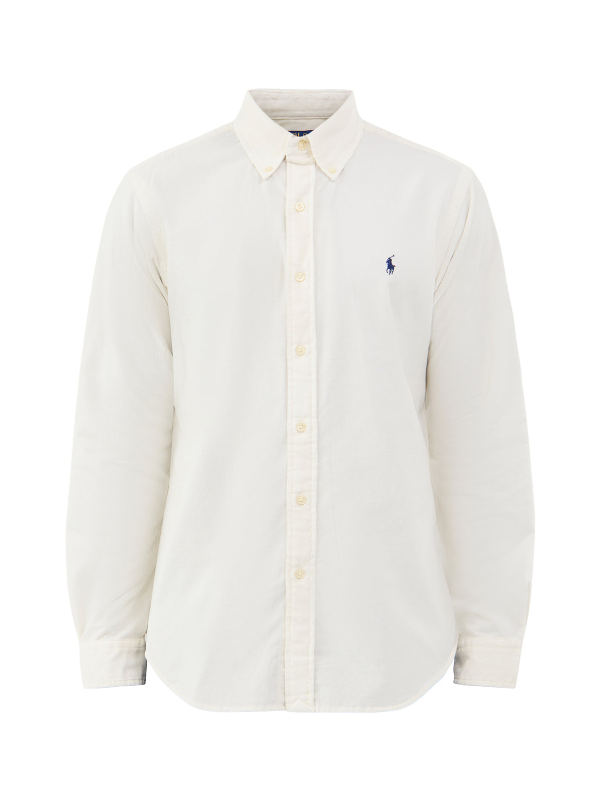 Custom Fit Cotton Corduroy Shirt - Clubhouse Cream