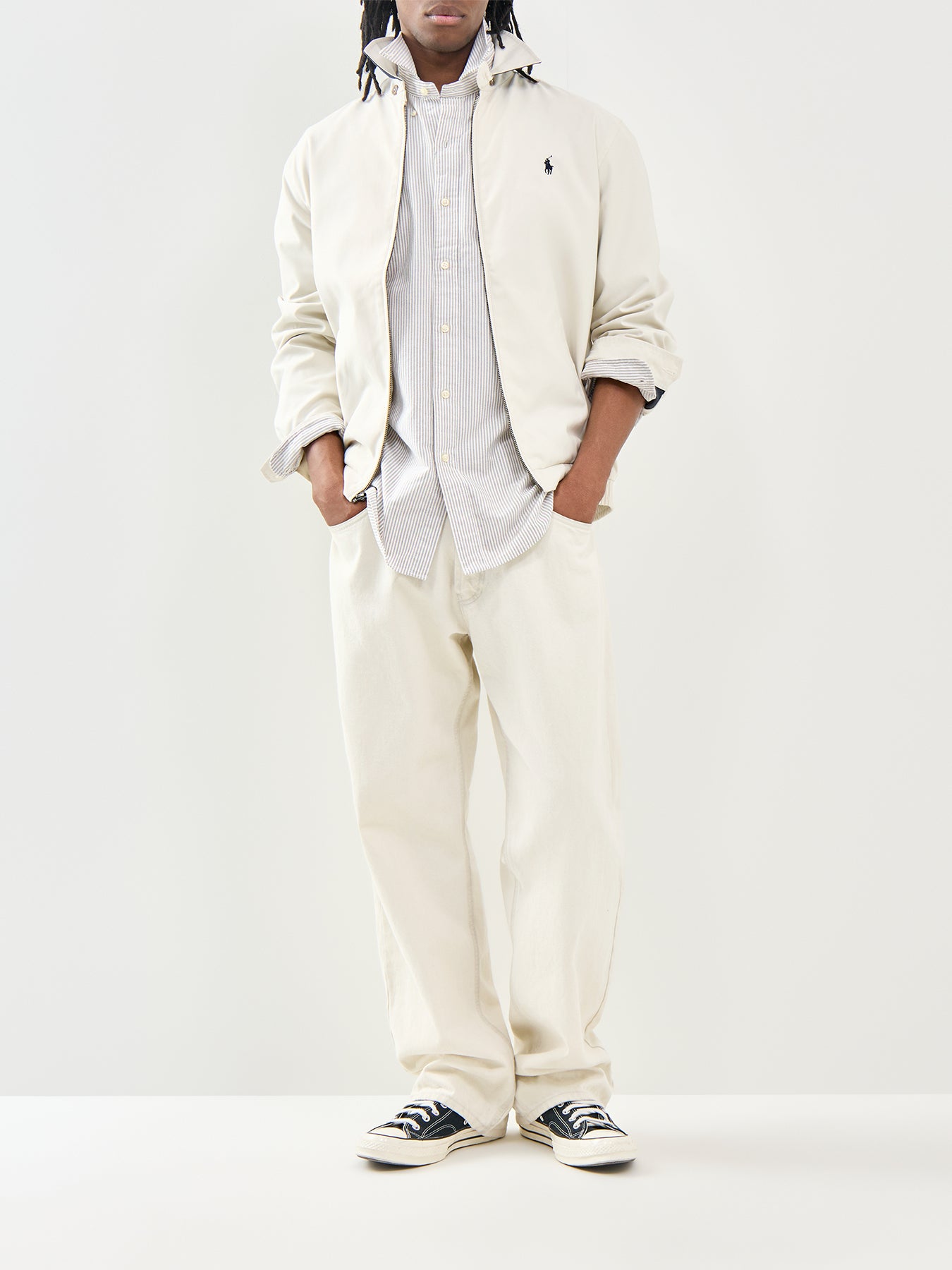Custom Fit Stripe Oxford Shirt