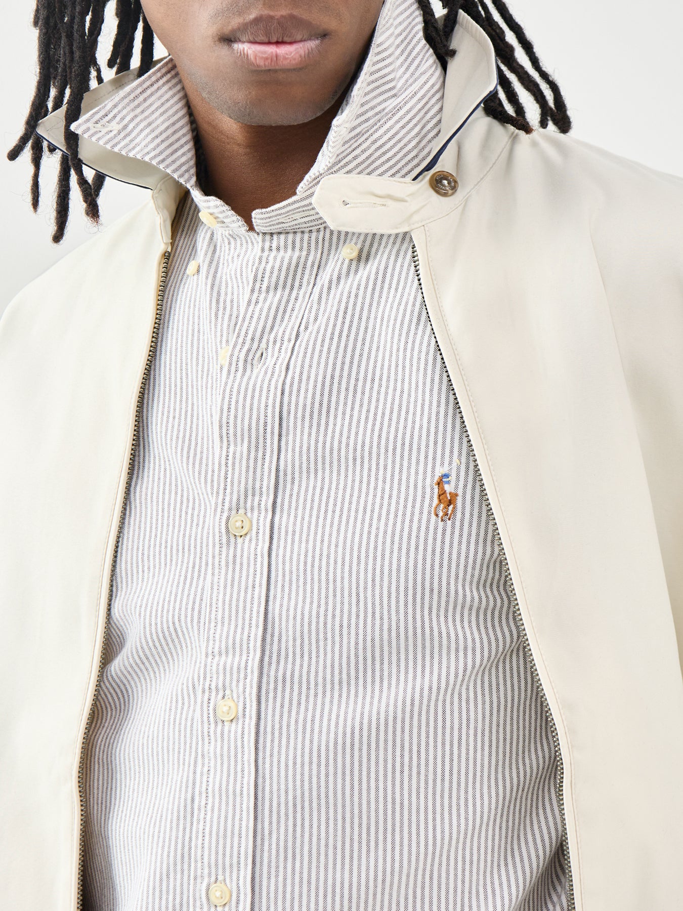 Custom Fit Stripe Oxford Shirt
