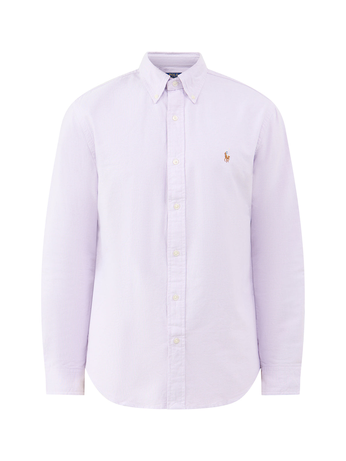 Custom Fit Cotton Oxford Shirt - Light Lilac