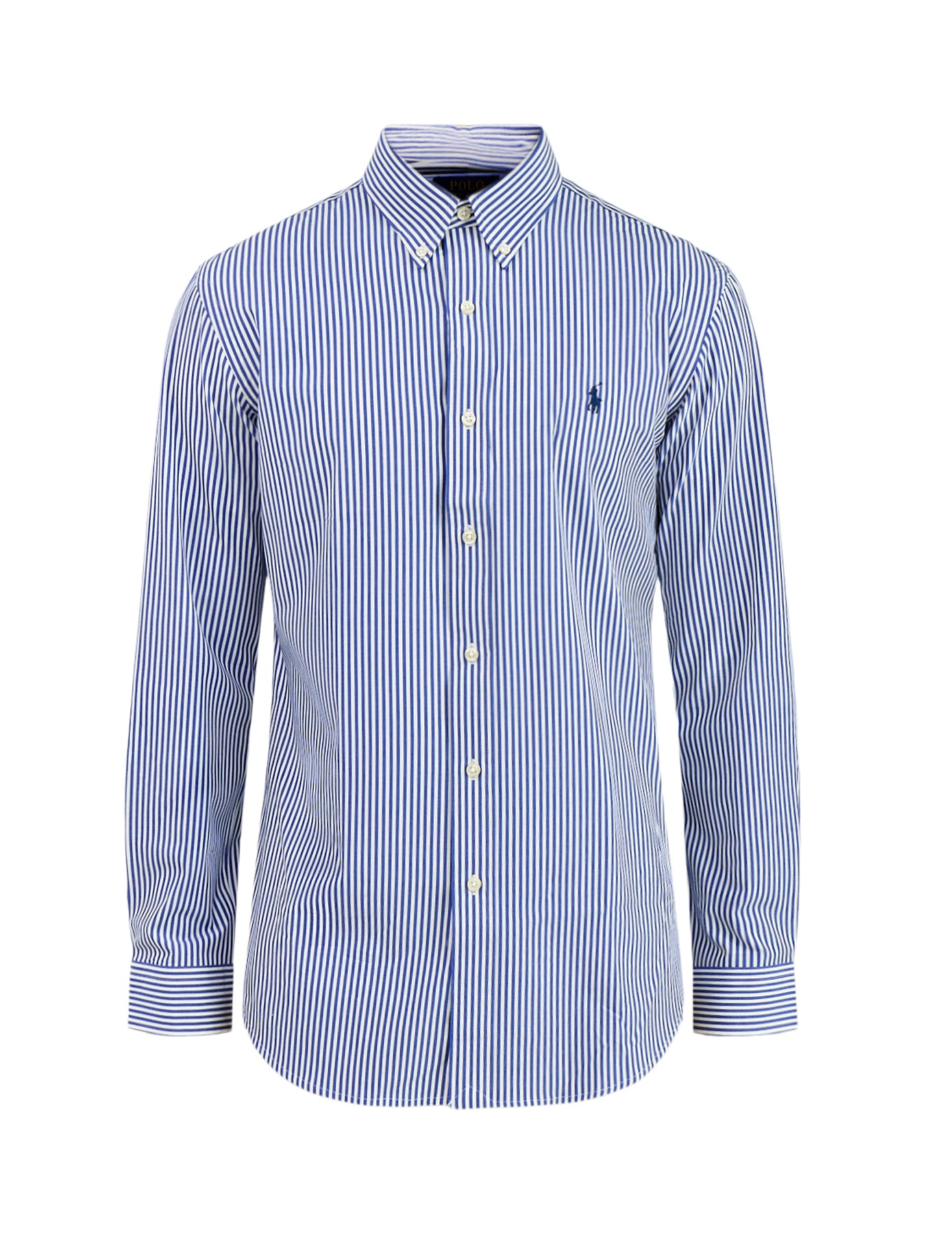 Men's Custom Fit Cotton Stripe Poplin Shirt