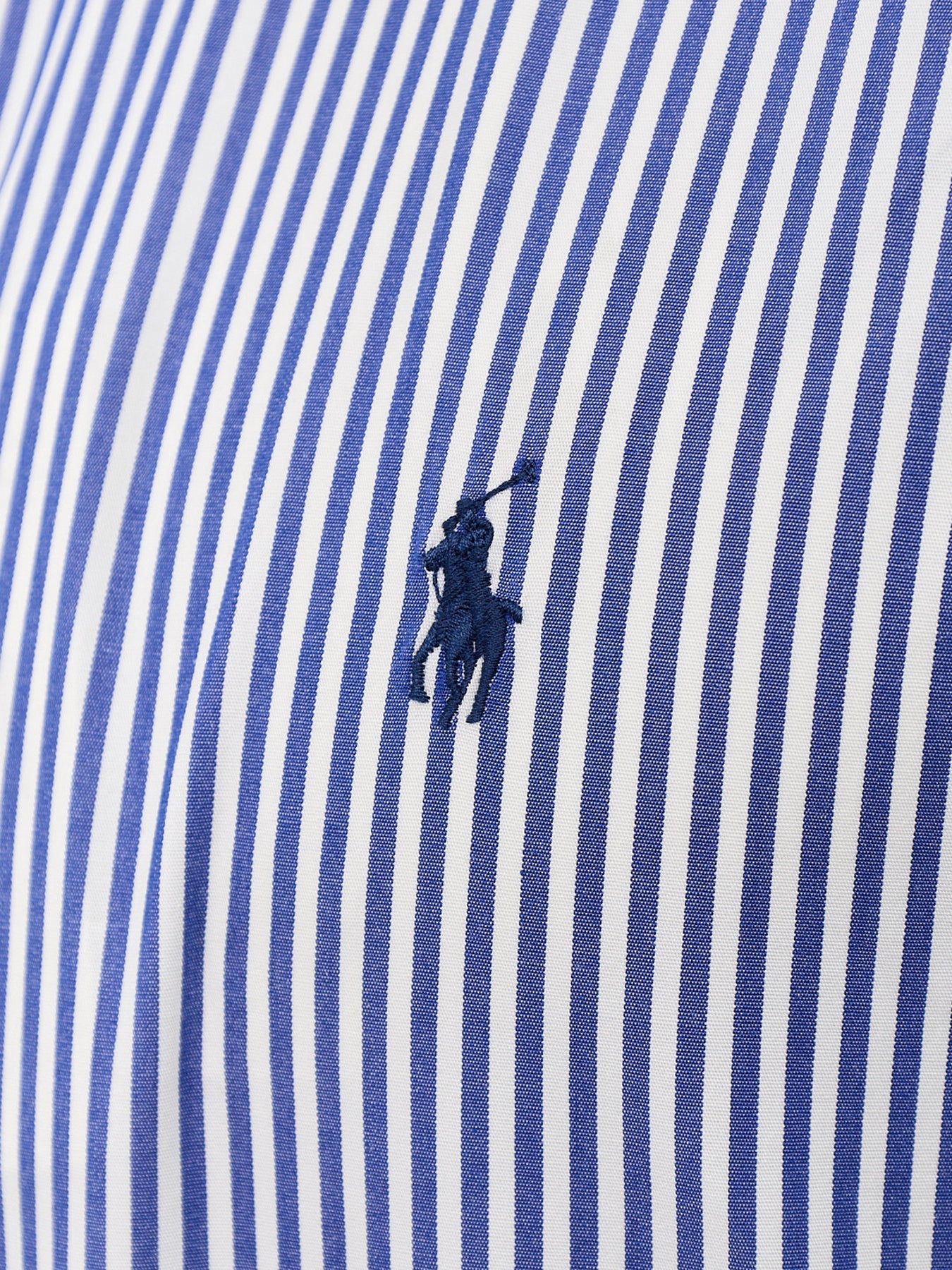 Men's Custom Fit Cotton Stripe Poplin Shirt
