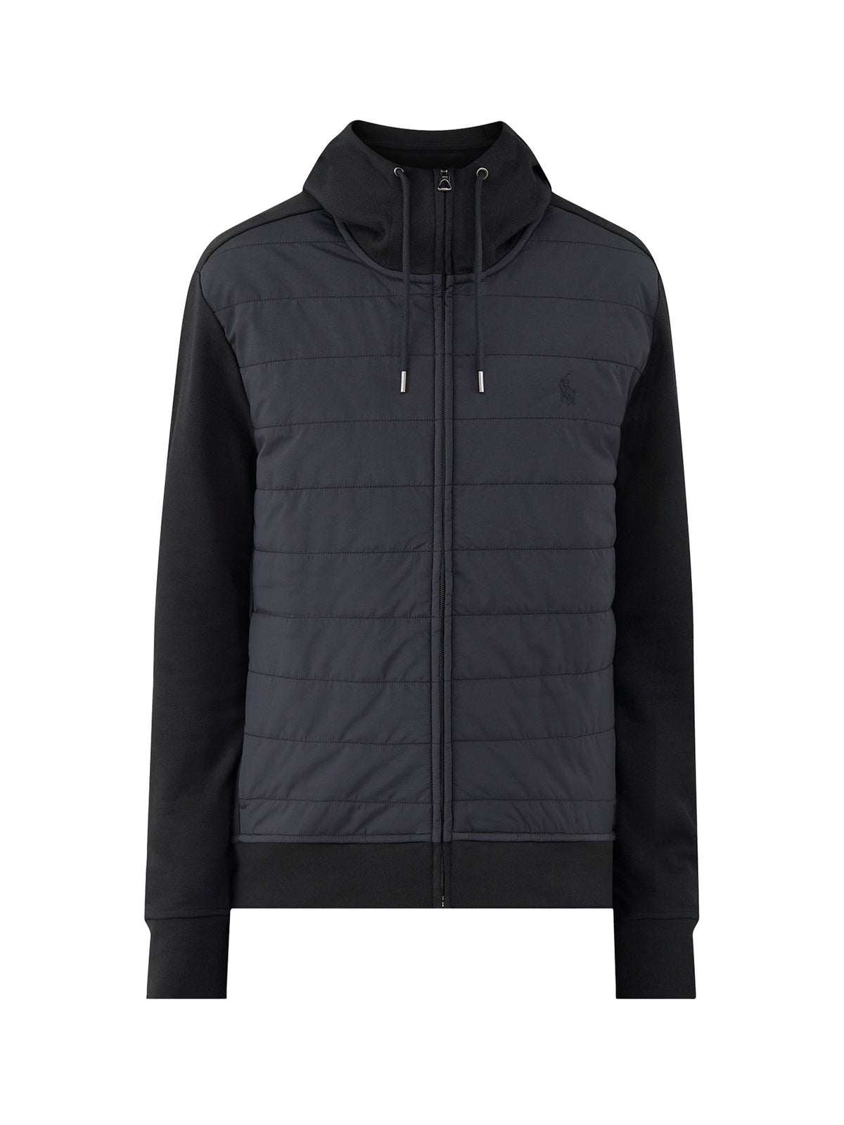 Hybrid Hooded Zip-Through Sweatshirt
