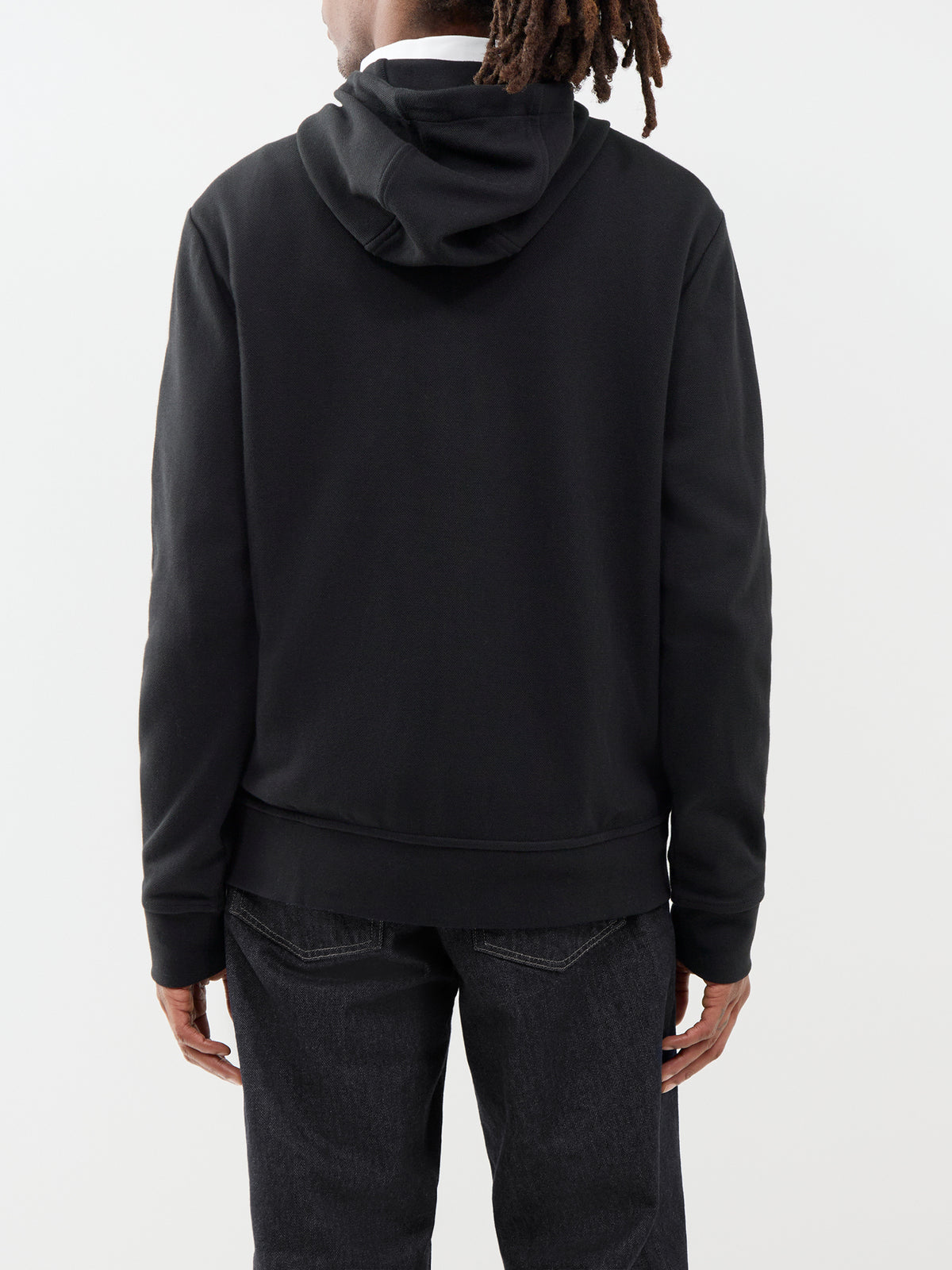 Hybrid Hooded Zip-Through Sweatshirt