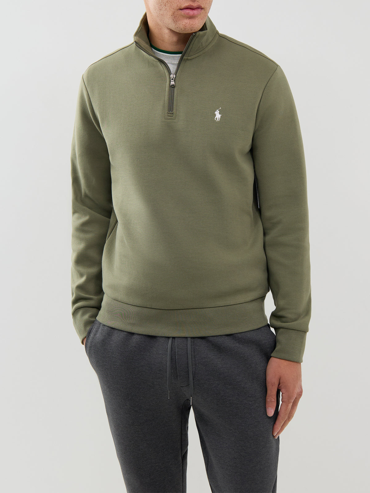 Double Knit Quarter-Zip Sweatshirt