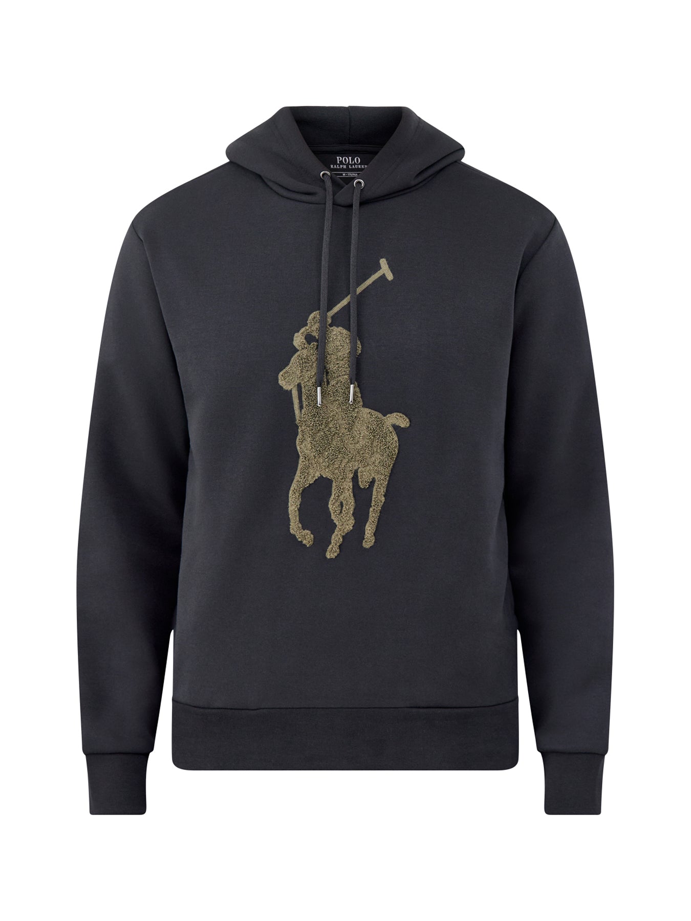 Big Pony Cotton Blend Hoodie Black