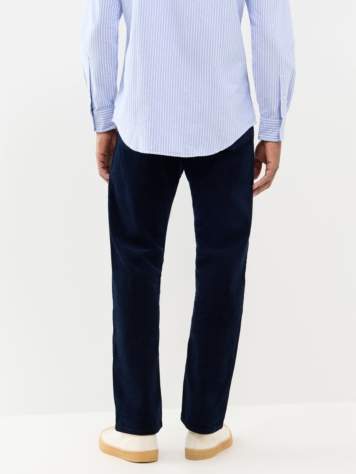 Brushed Cotton Twill 5-Pocket Trousers - Aviator Navy