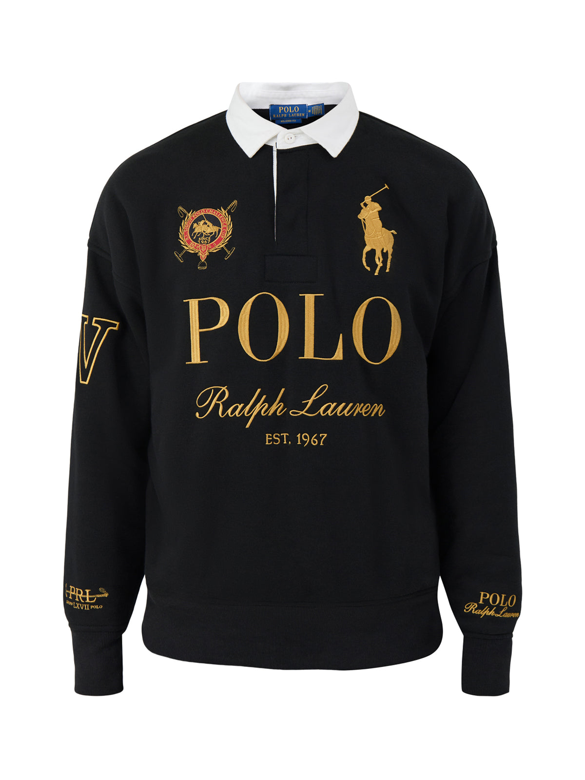 All-Over Golden Logo Rugby Shirt