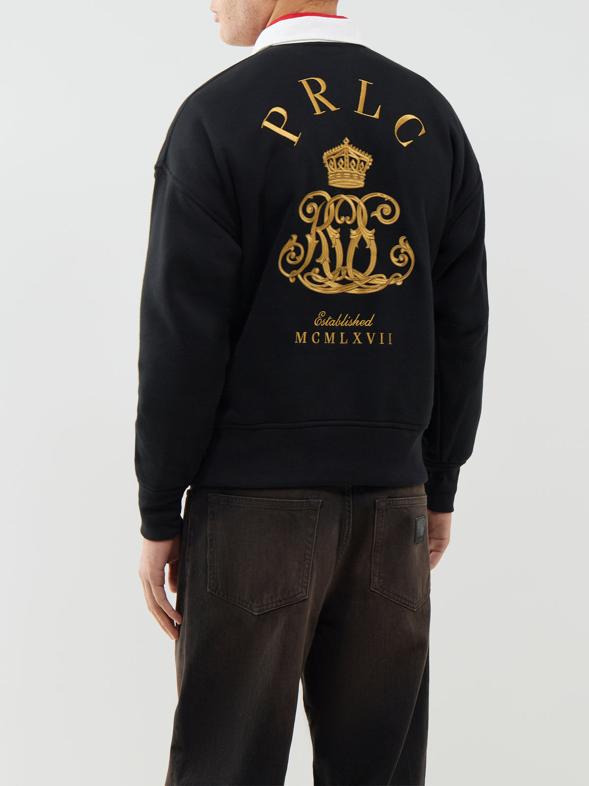 All-Over Golden Logo Rugby Shirt