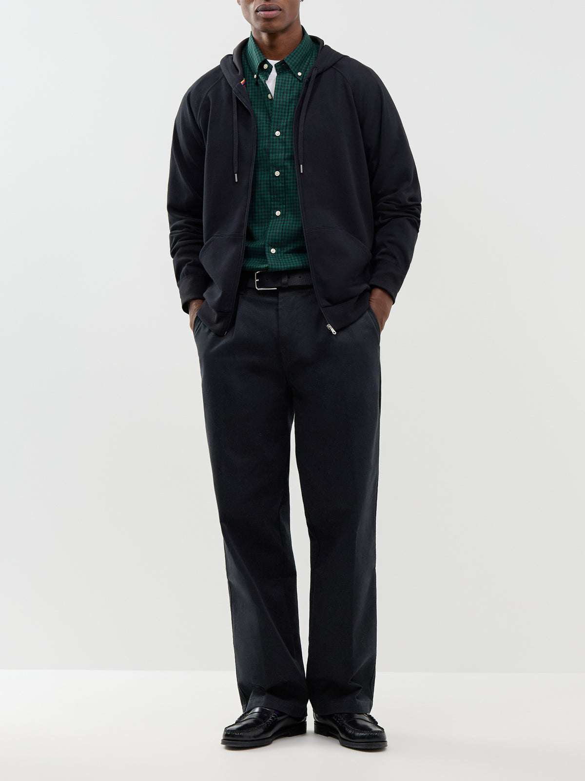 Cotton Custom Fit Sanded Twill Check Shirt