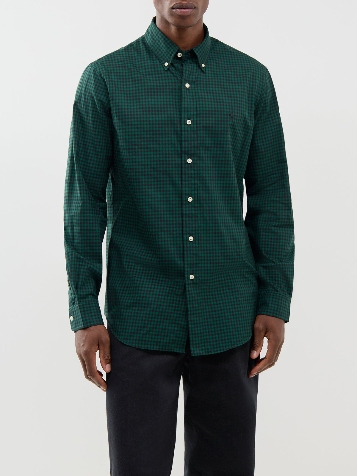 Cotton Custom Fit Sanded Twill Check Shirt