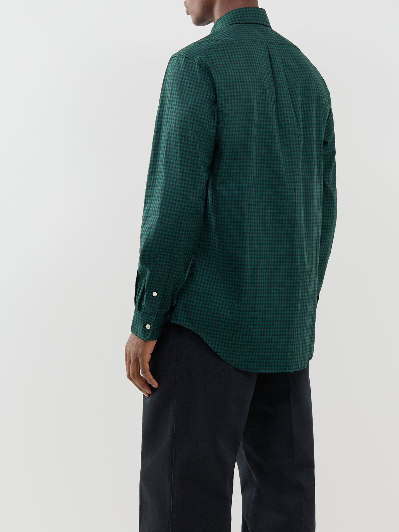 Cotton Custom Fit Sanded Twill Check Shirt