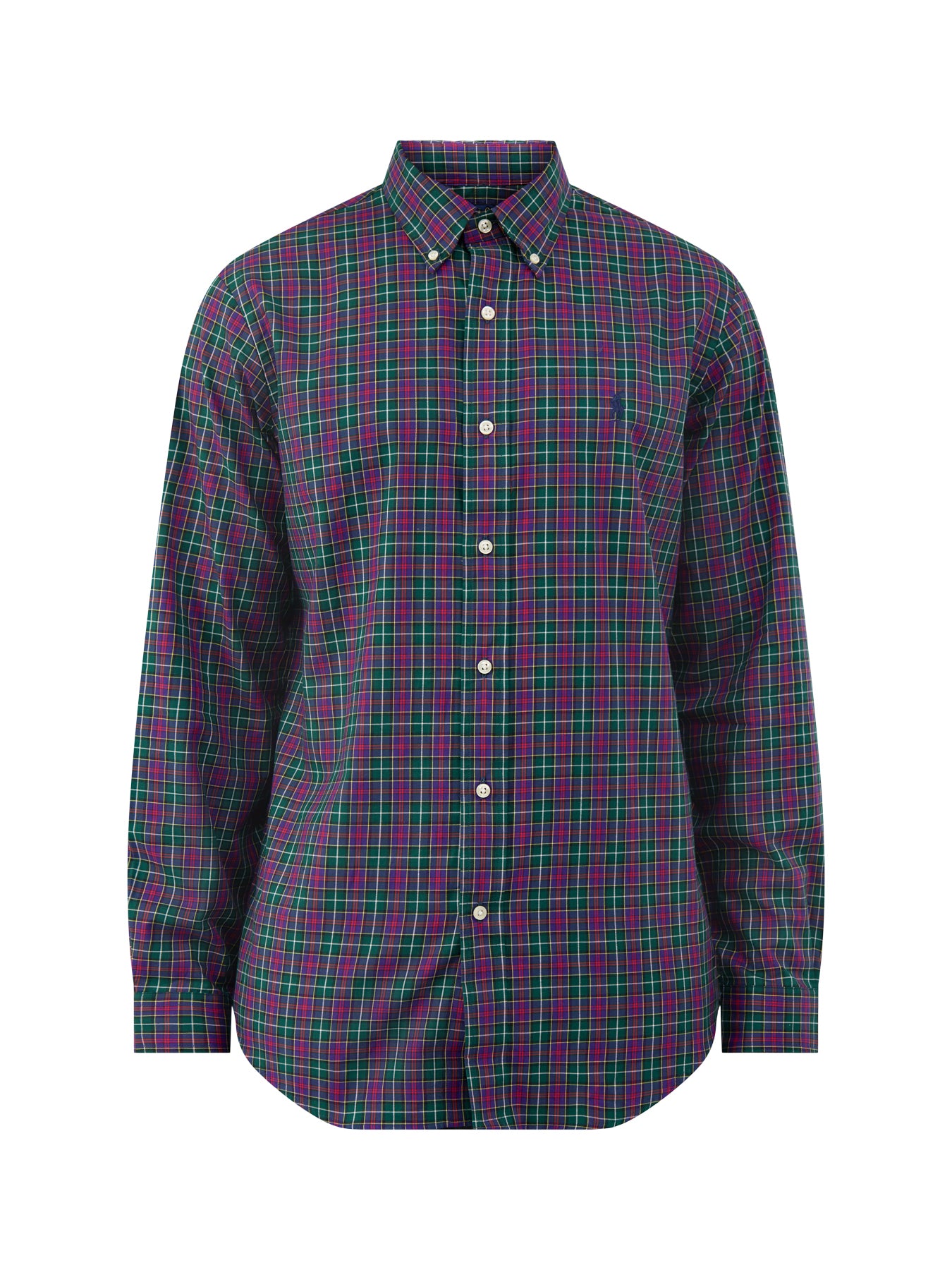 Cotton Custom Fit Sanded Twill Check Shirt