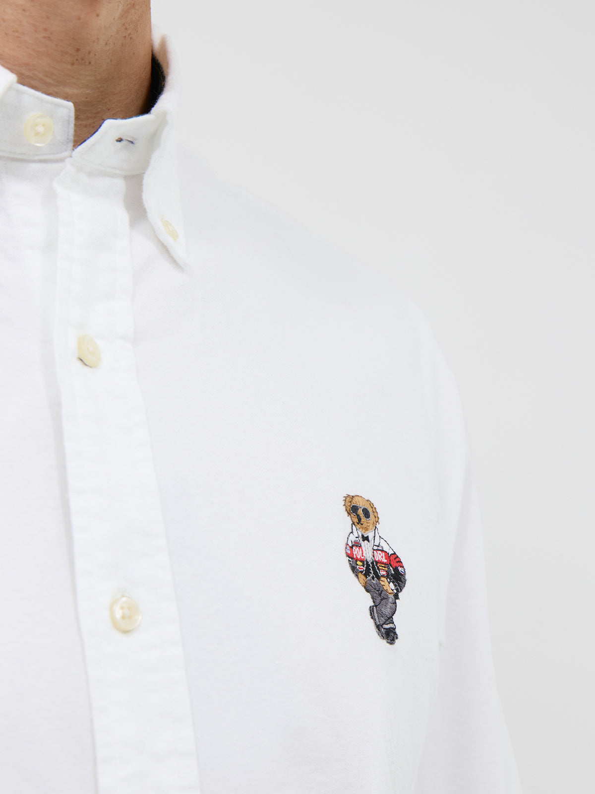 Brushed Oxford Holiday Bear 100% Cotton Shirt