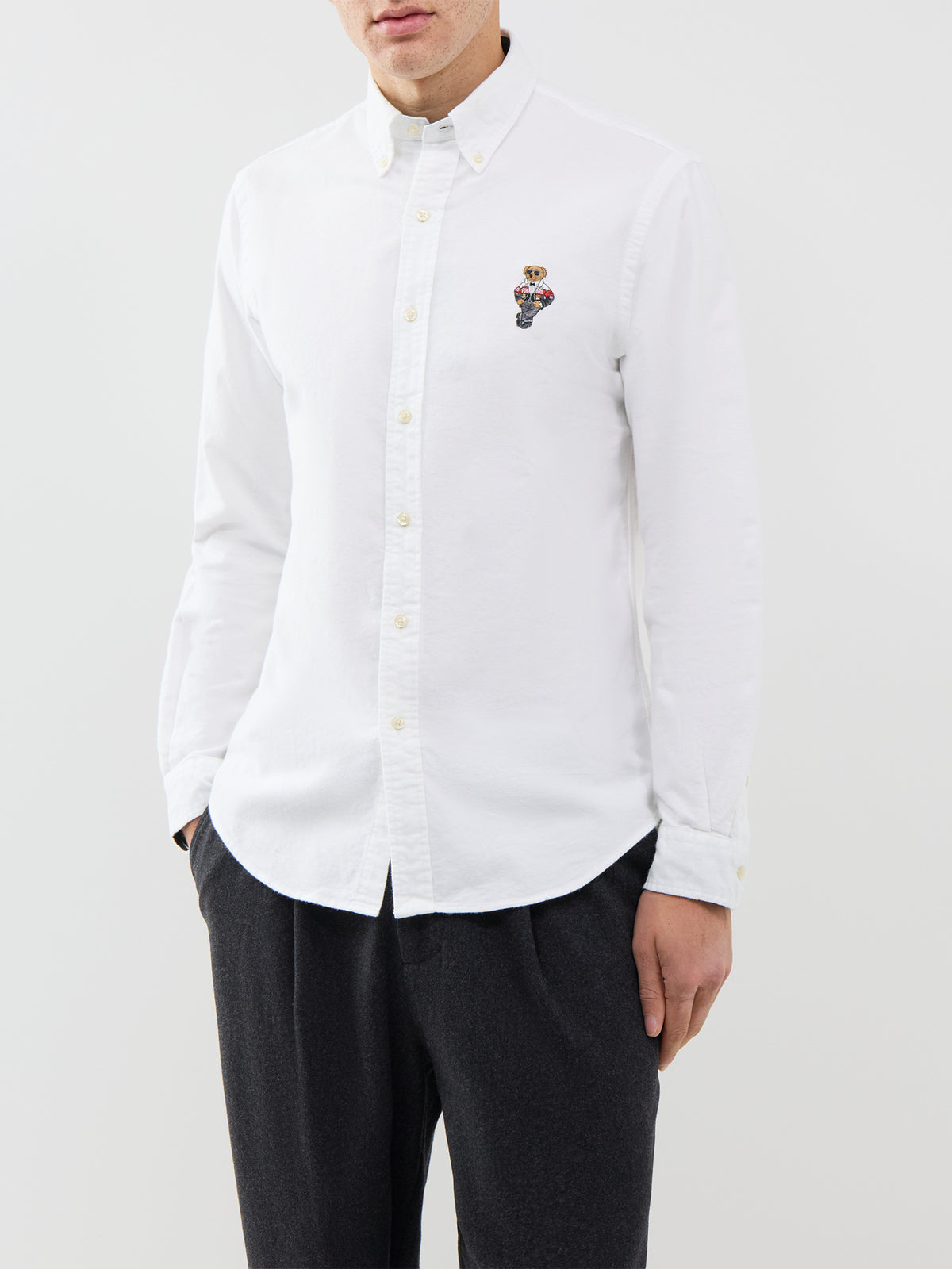 Brushed Oxford Holiday Bear 100% Cotton Shirt