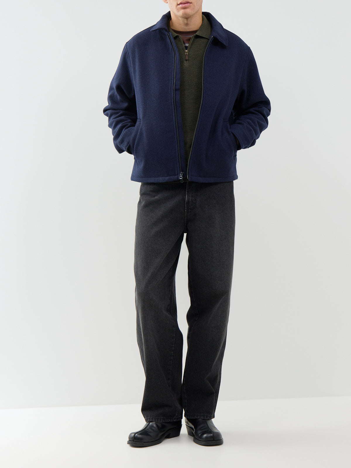100% Wool Windbreaker Jacket