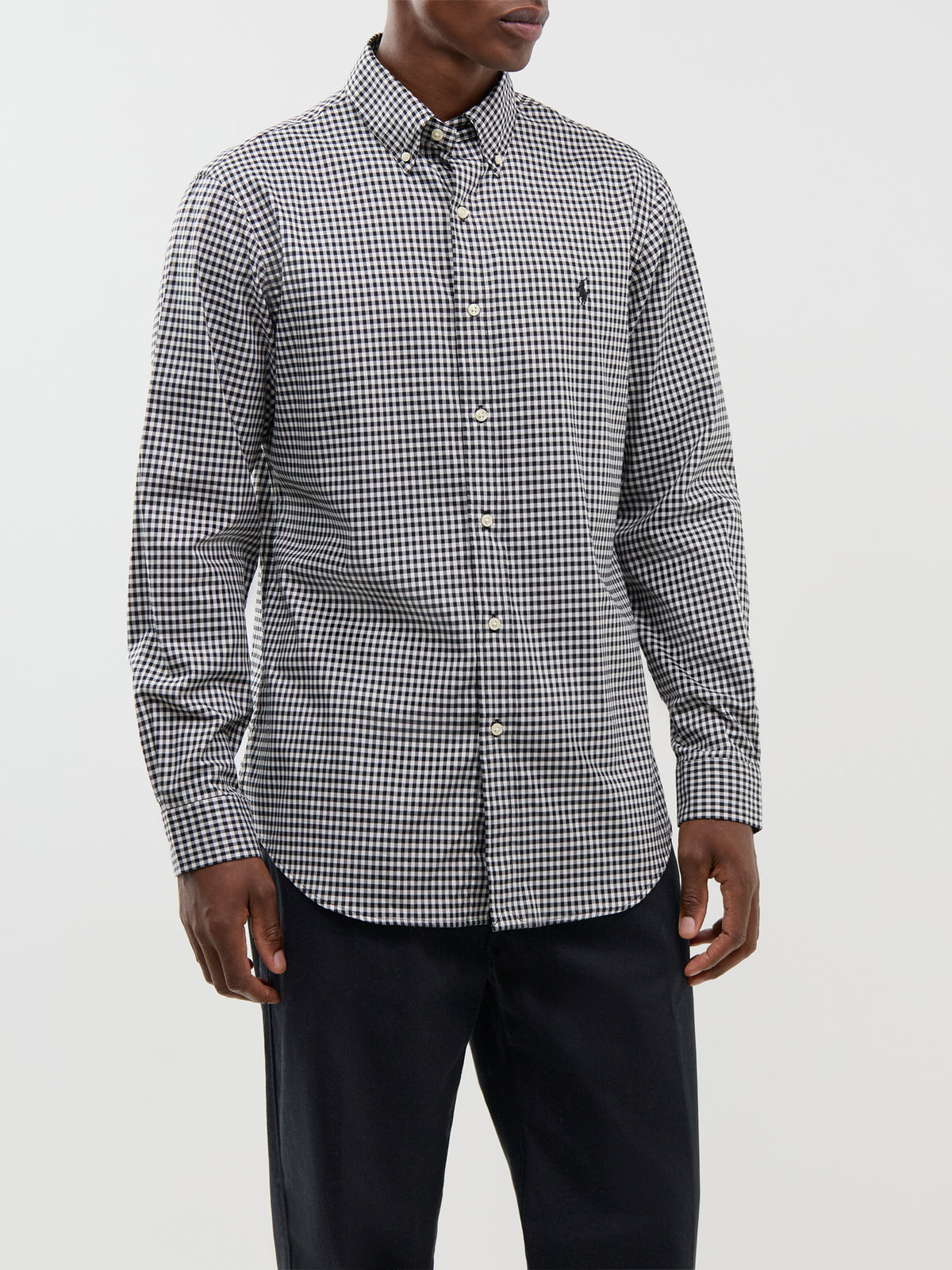 Cotton Custom Fit Gingham Check Shirt