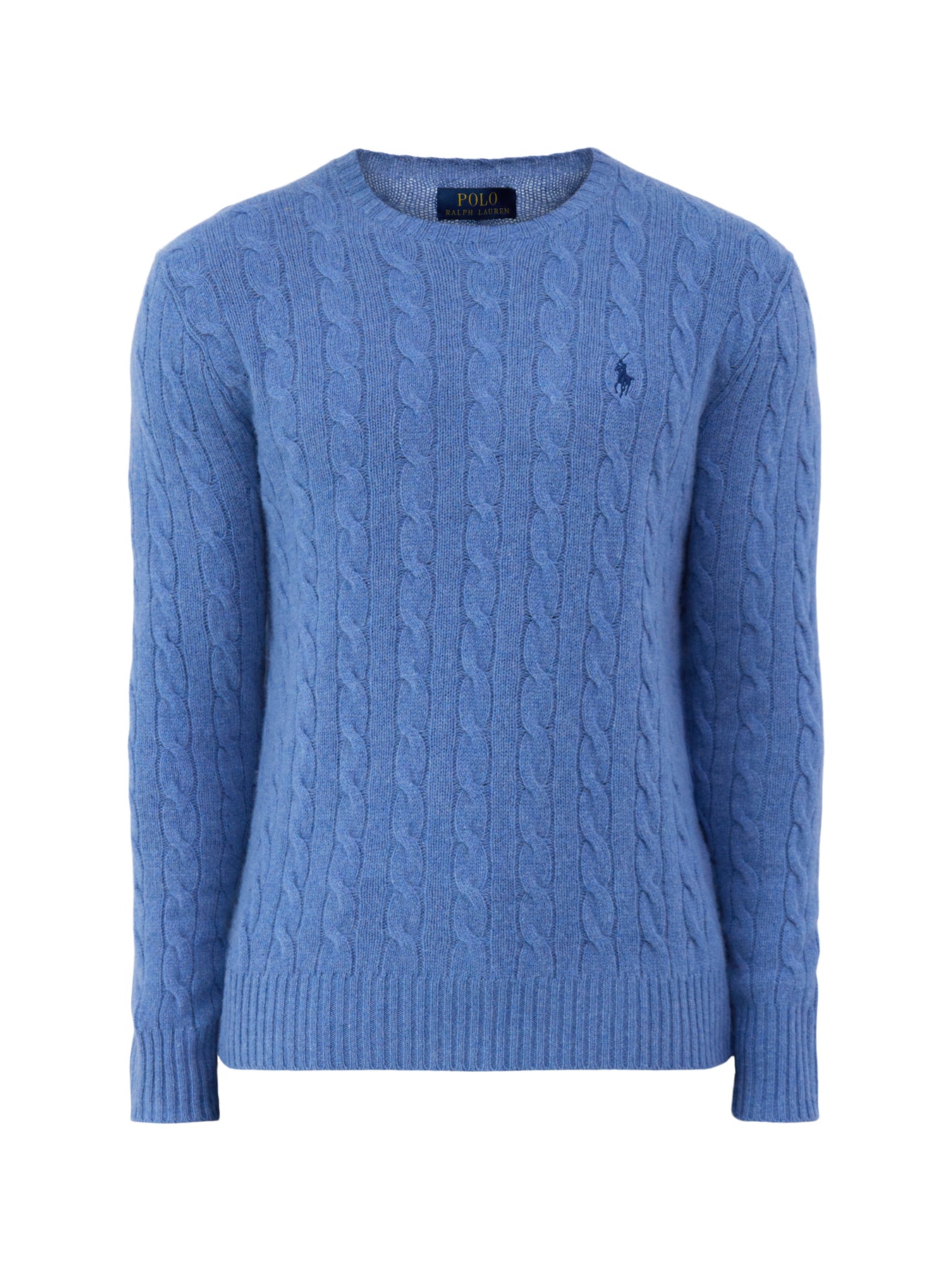 Wool & Cashmere Cable Knit Crew Neck Jumper