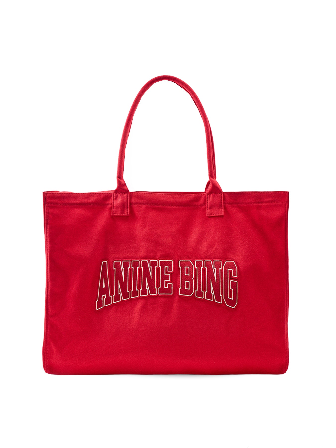 Cotton Leo Canvas Tote Bag - Tango Red
